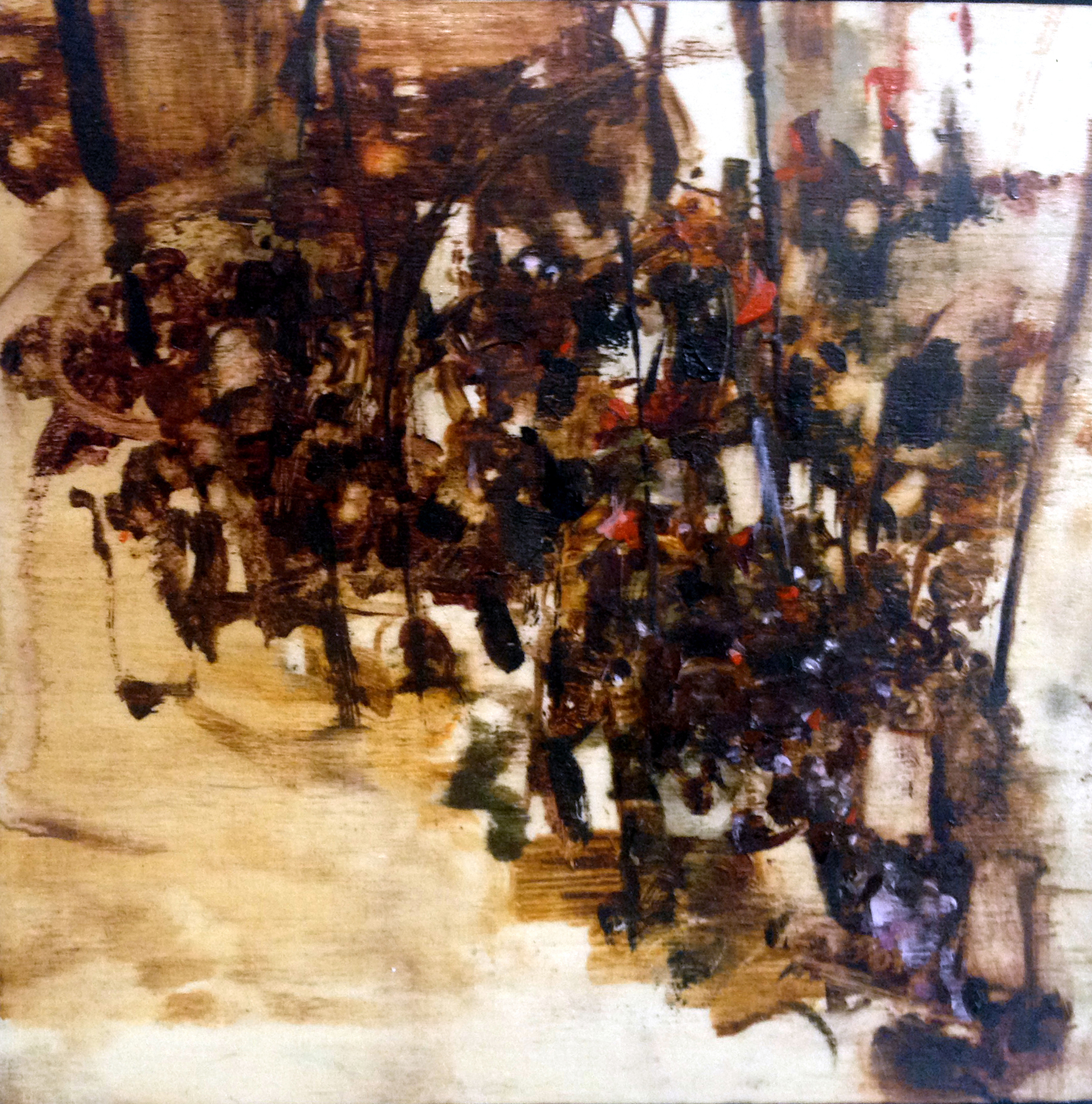 Tiny Protest Painting (I), Oil on Canvas. 2015.