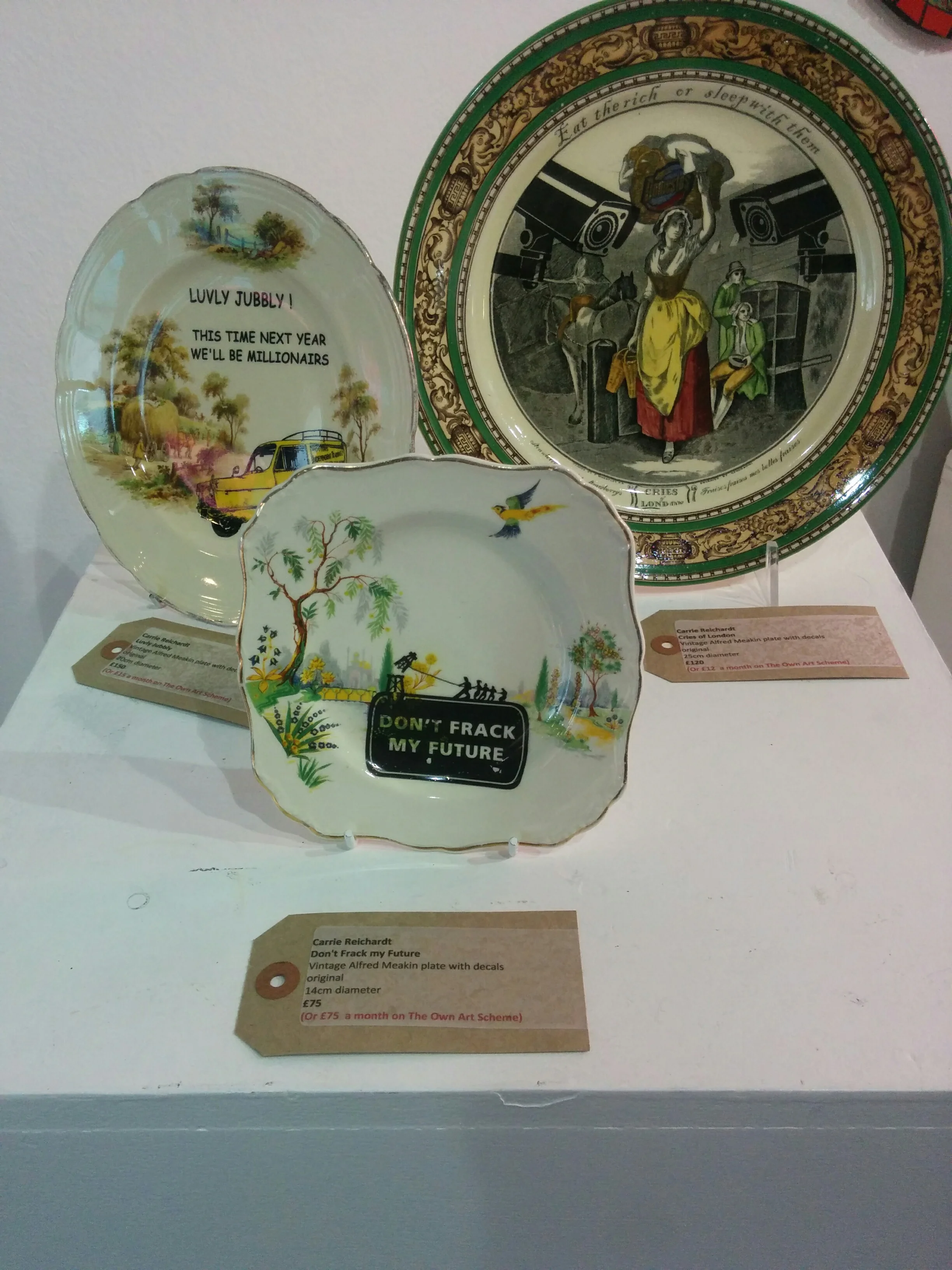 Various pieces by Carrie Reichardt.