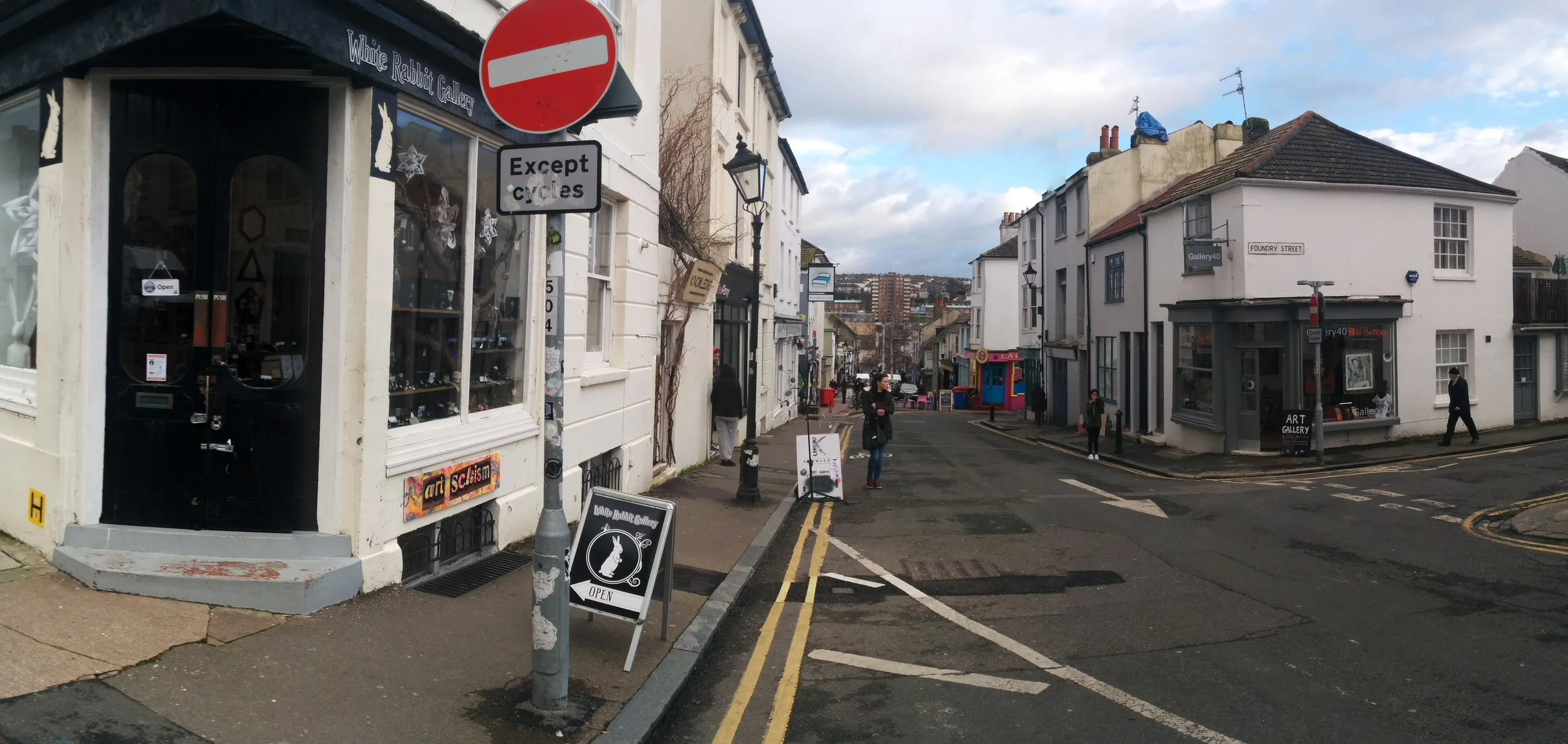 The so-called "Artists' Corner" of Brighton: Gloucester Road
