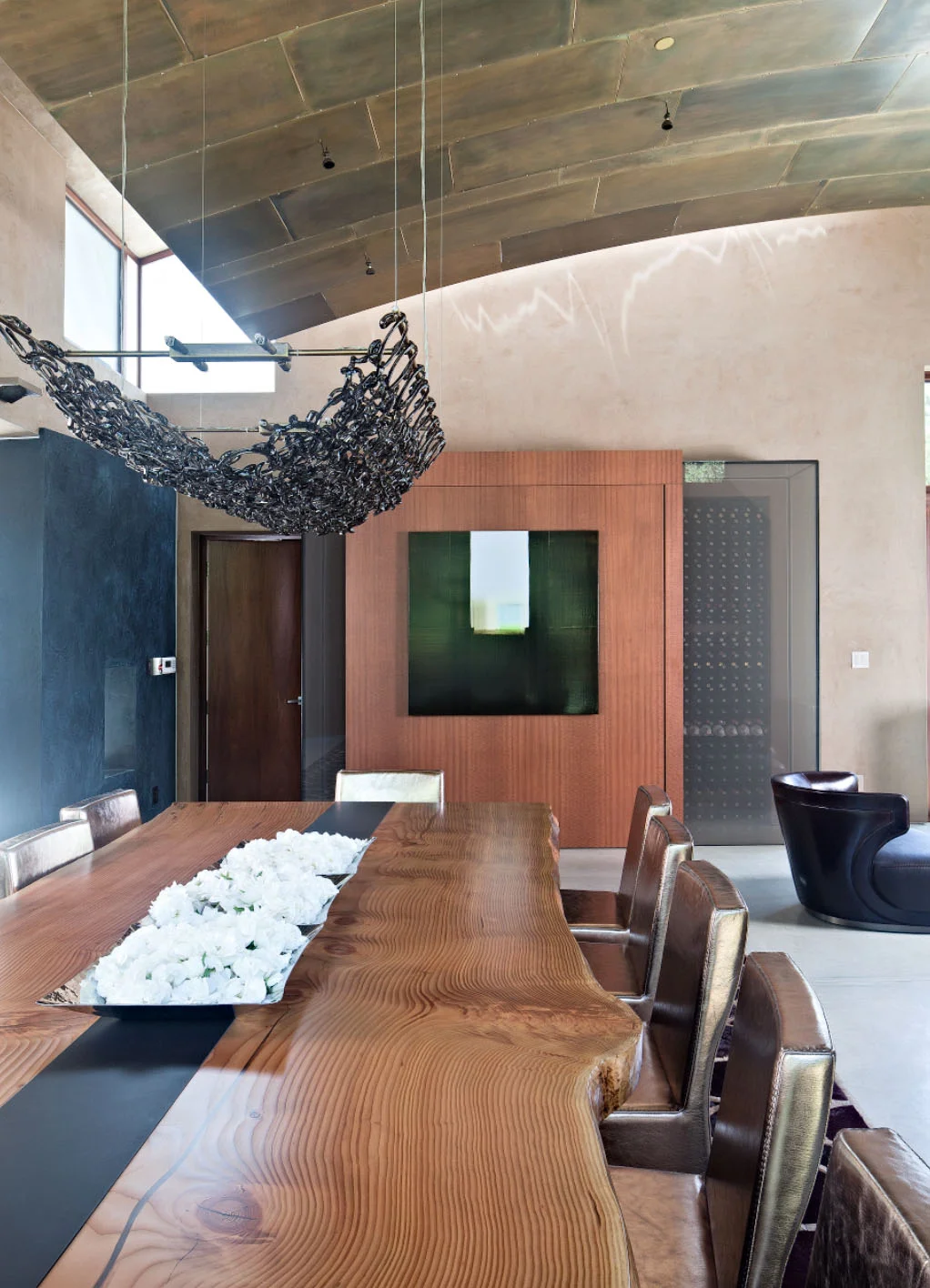 Contemporary Saratoga home dining room 