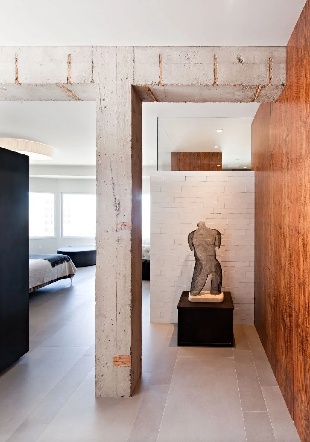 Old structure mixed with new - Pacific Heights Remodel, San Francisco, Modern Design 