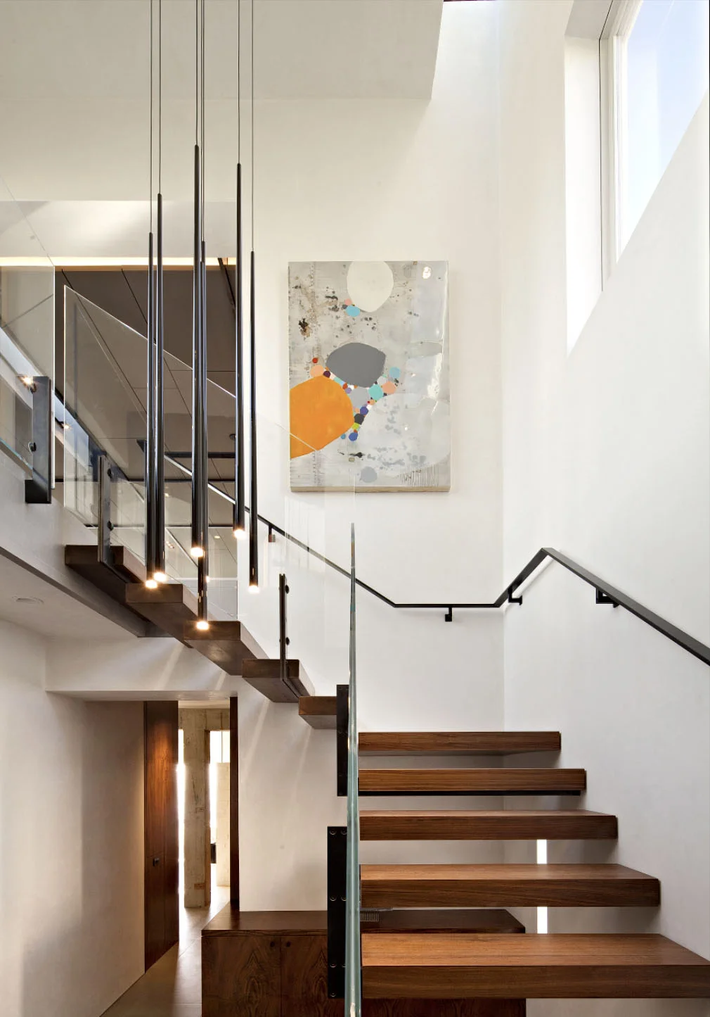 Floating stairway - - Pacific Heights Remodel, San Francisco, Modern Design 