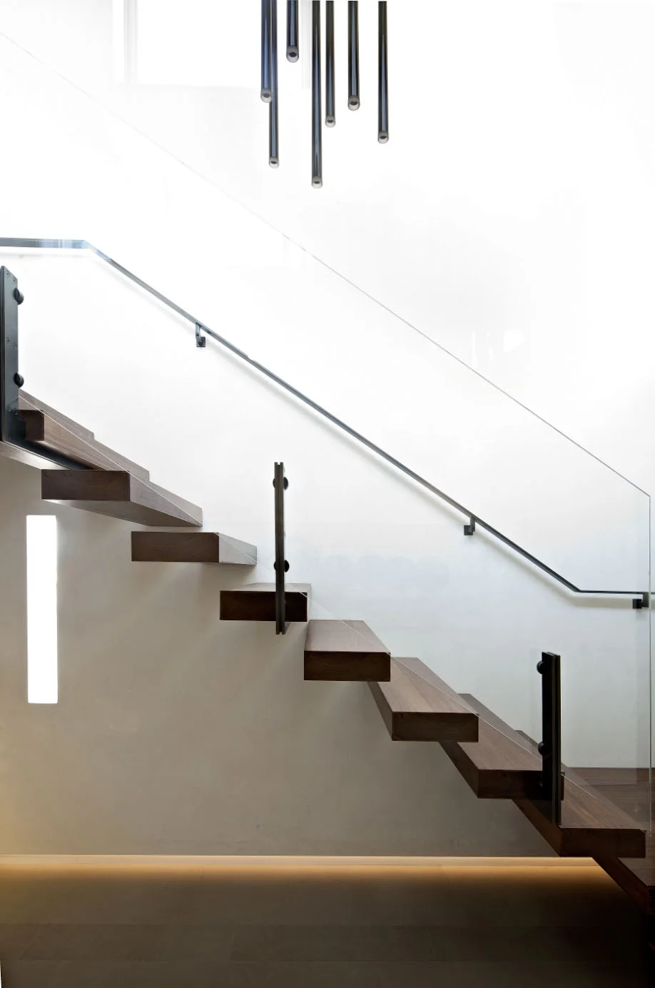 Floating stairway - Pacific Heights Remodel, San Francisco, Modern Design 