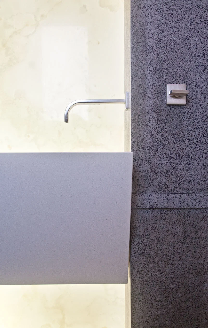Powder room sink - Pacific Heights Remodel, San Francisco, Modern Design 