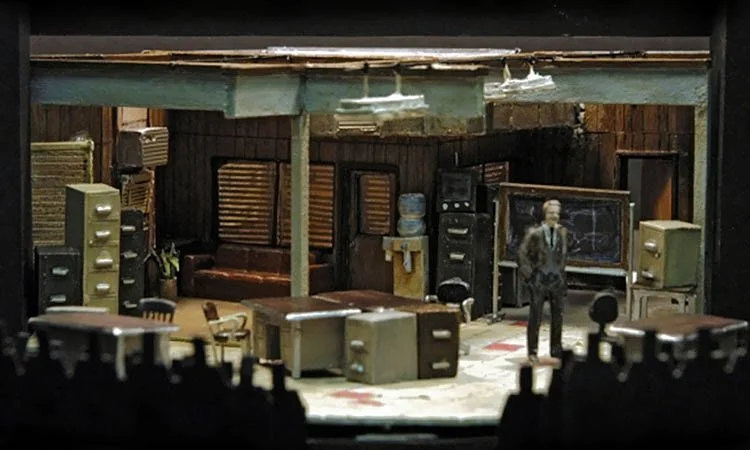 1/4" Scale Final Model - Glengarry Glen Ross, Milwaukee Repertory Theatre, Design by Todd Rosenthal