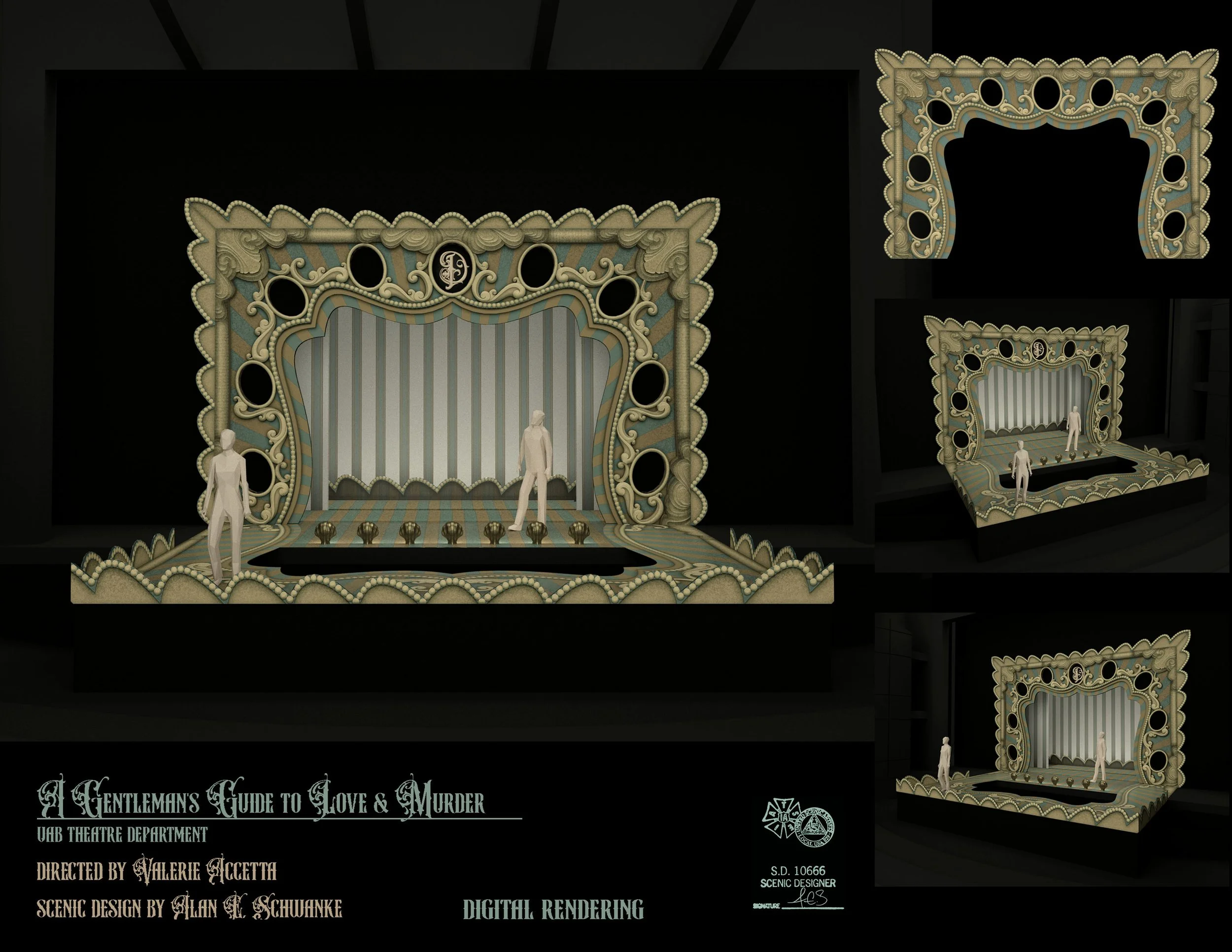 Digital Color Renderings of the Base Set AutoCAD 3D