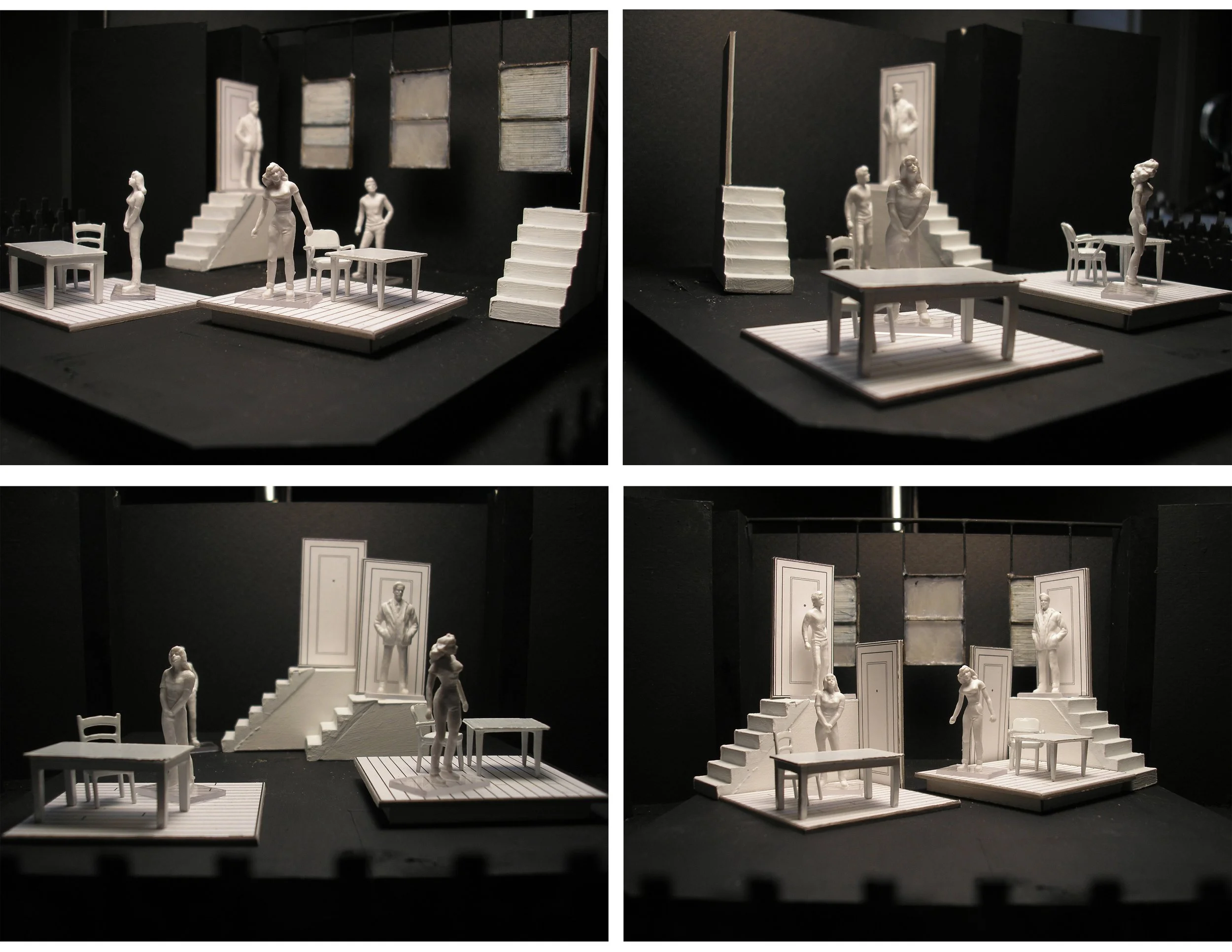 Design Process - 1/4" Scale Sketch Model Variations