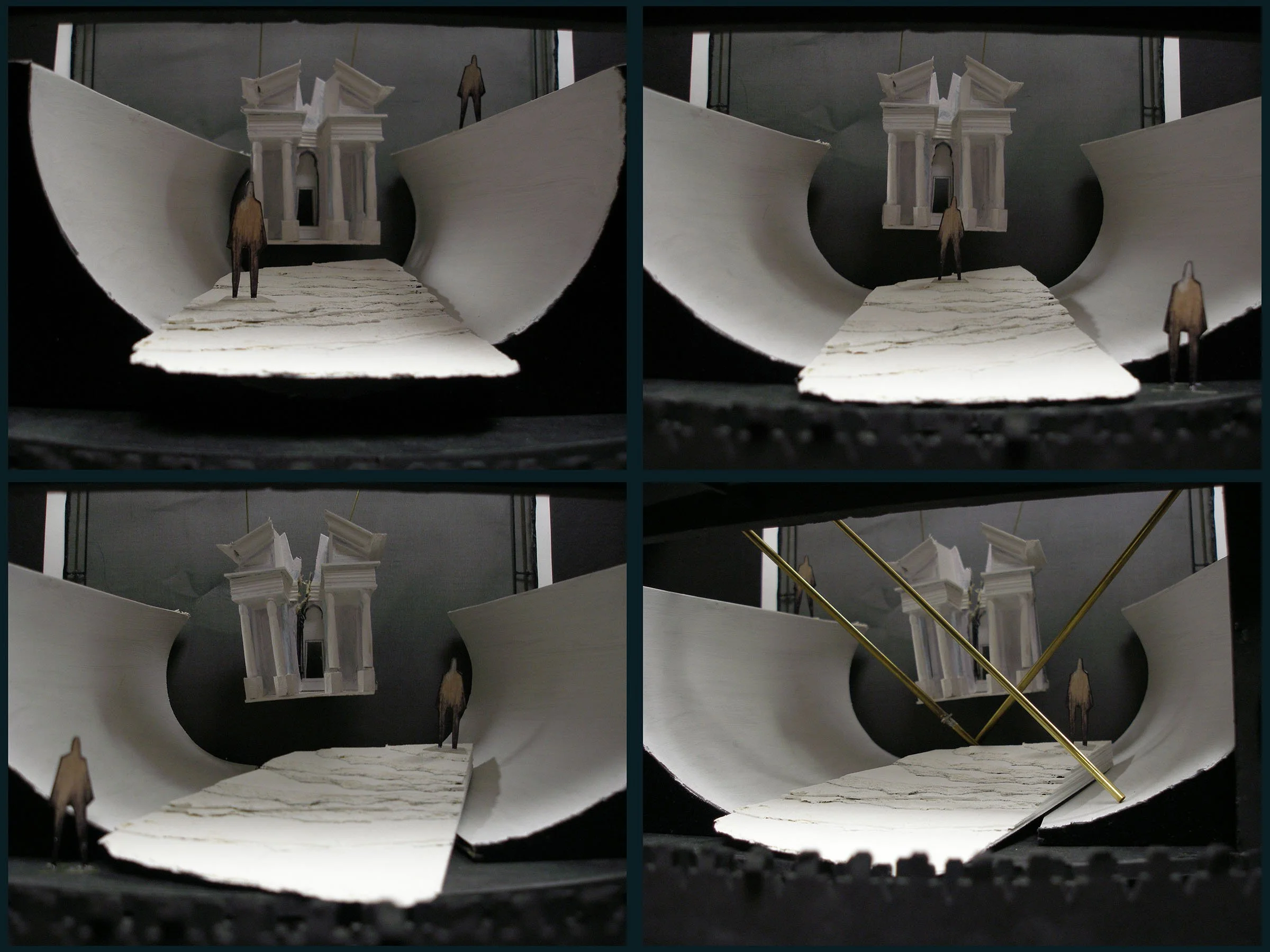 1/4" Scale Sketch Model Study - The Bacchae, Northwestern University