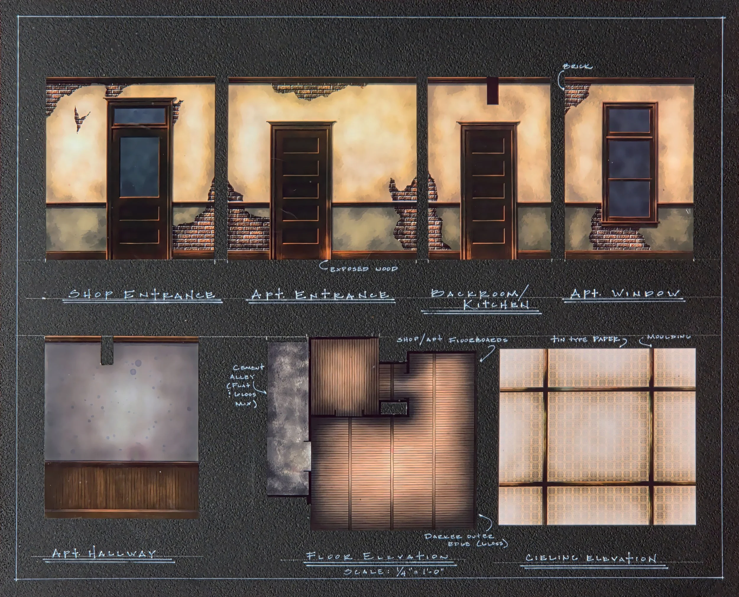 Paint Elevation - Mauritius, Salem Repertory Theatre