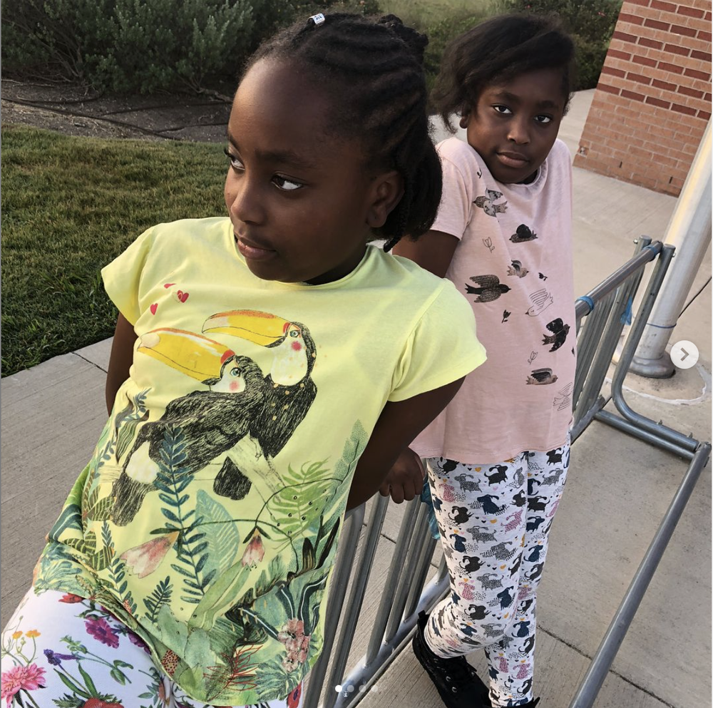 SHEIN T-shirt Graphique À Lettre Et Pantalon Évasé Pour Jeune Fille