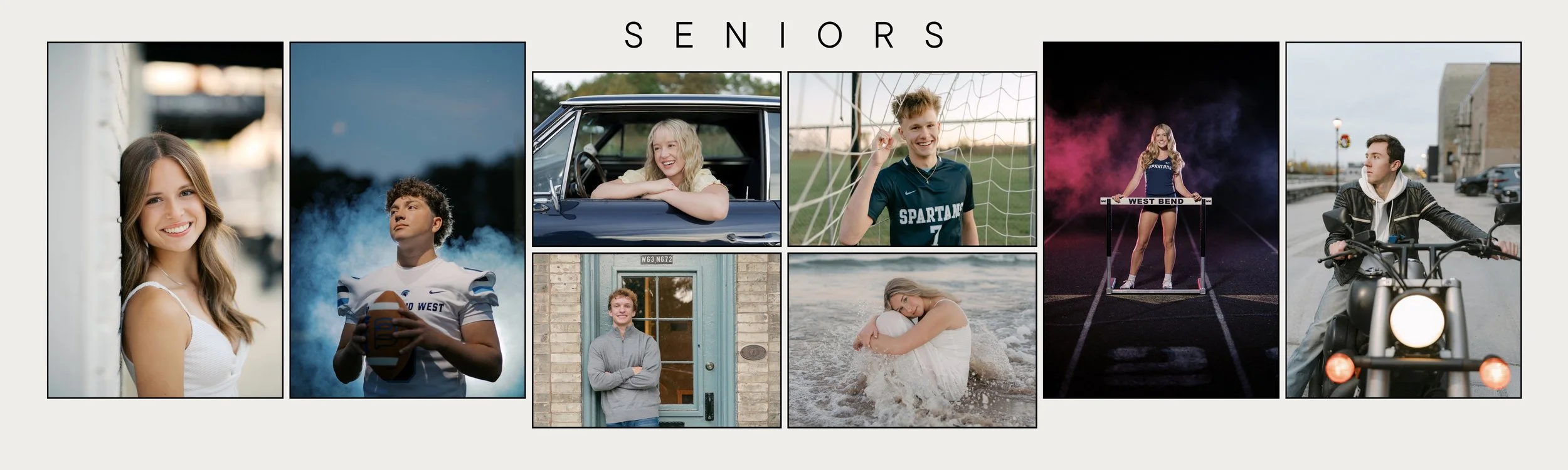 Unique and classic portraits of high school seniors around West Bend, Wisconsin.