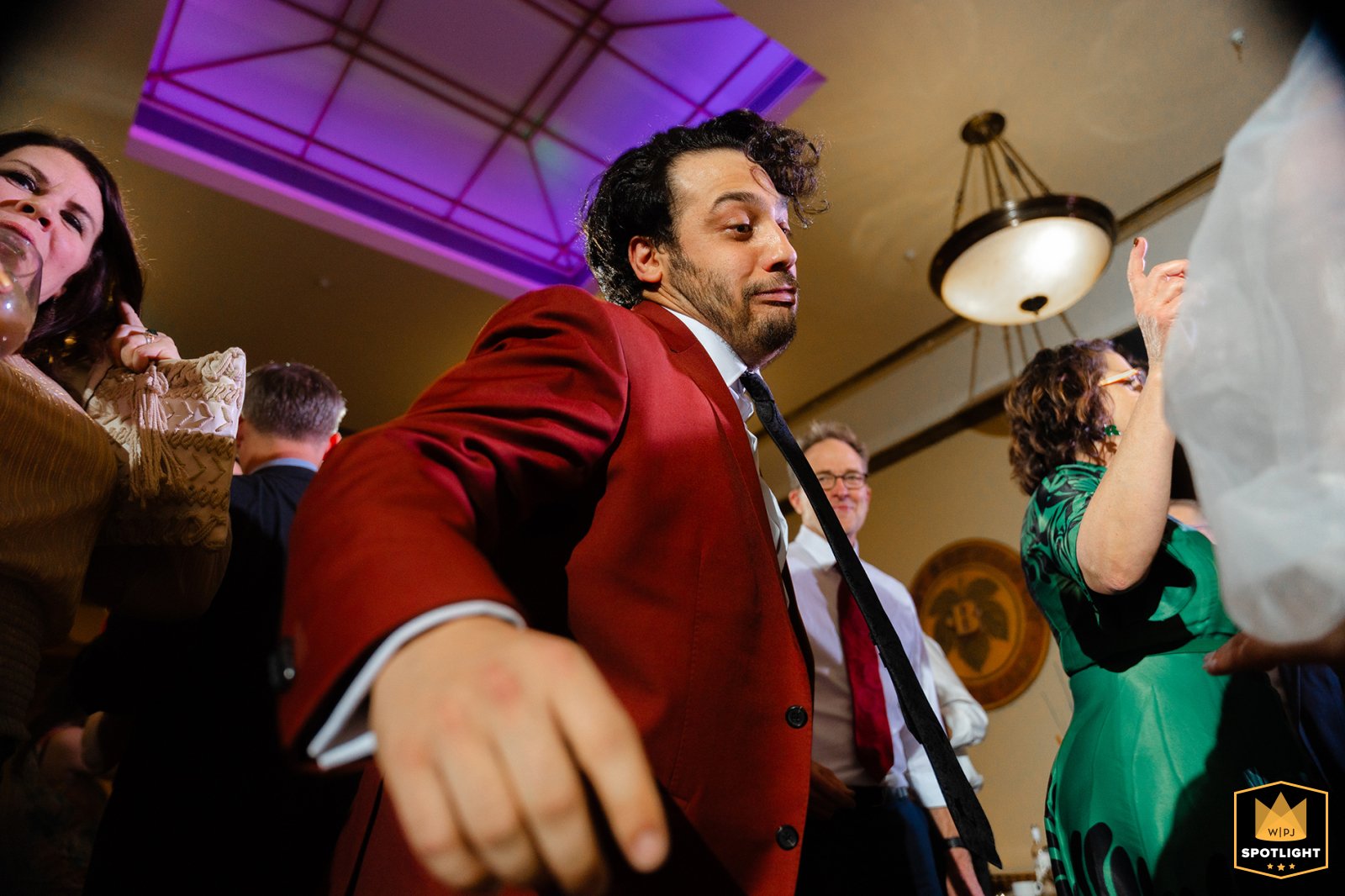 Fun loving groom gets his groove on at The Best Place at the Historic Pabst Brewery