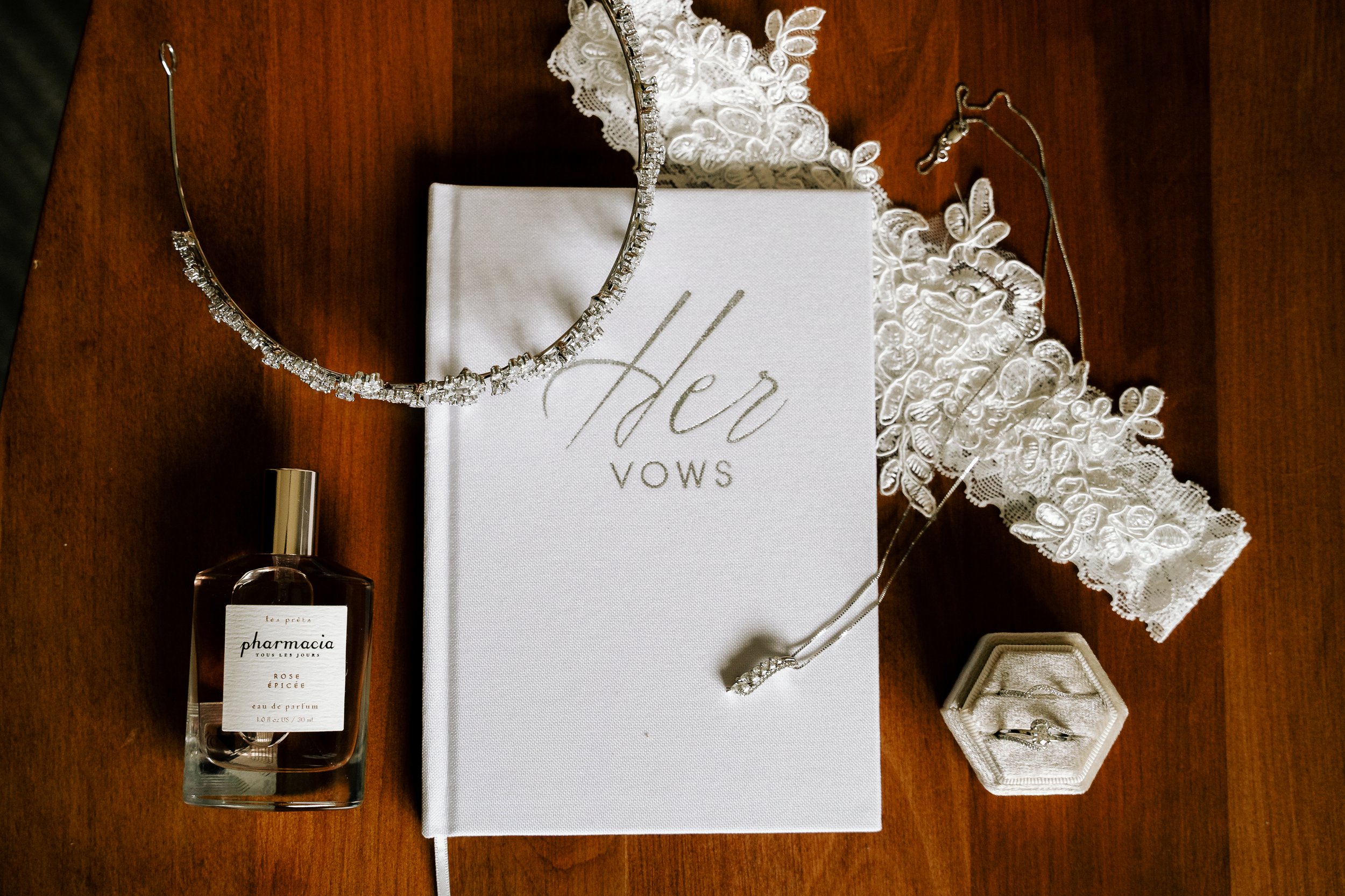 white wedding day details for a bride during her elopement in Colorado