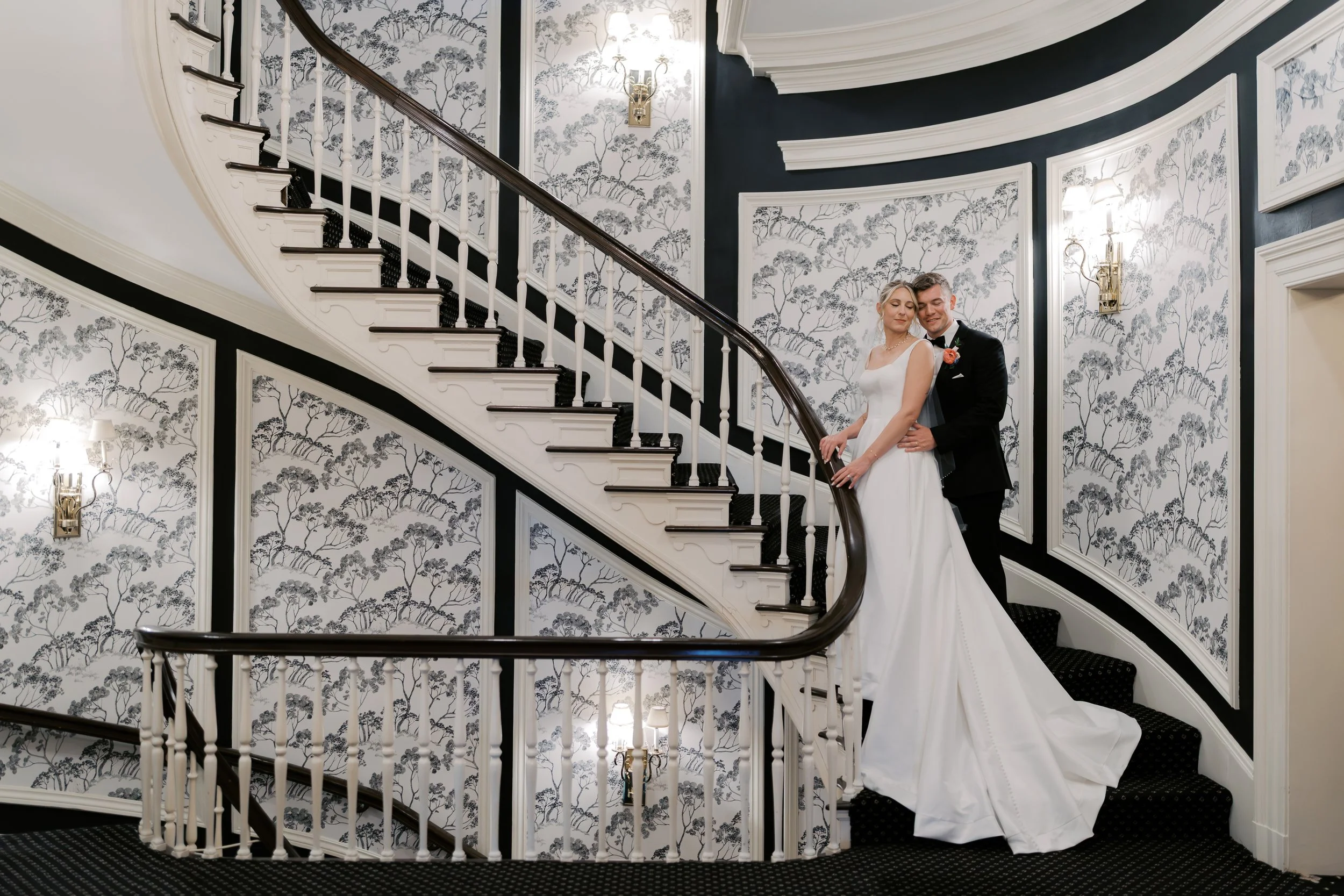 The Madison Club wedding venue interior in Madison Wisconsin with classic architectural details