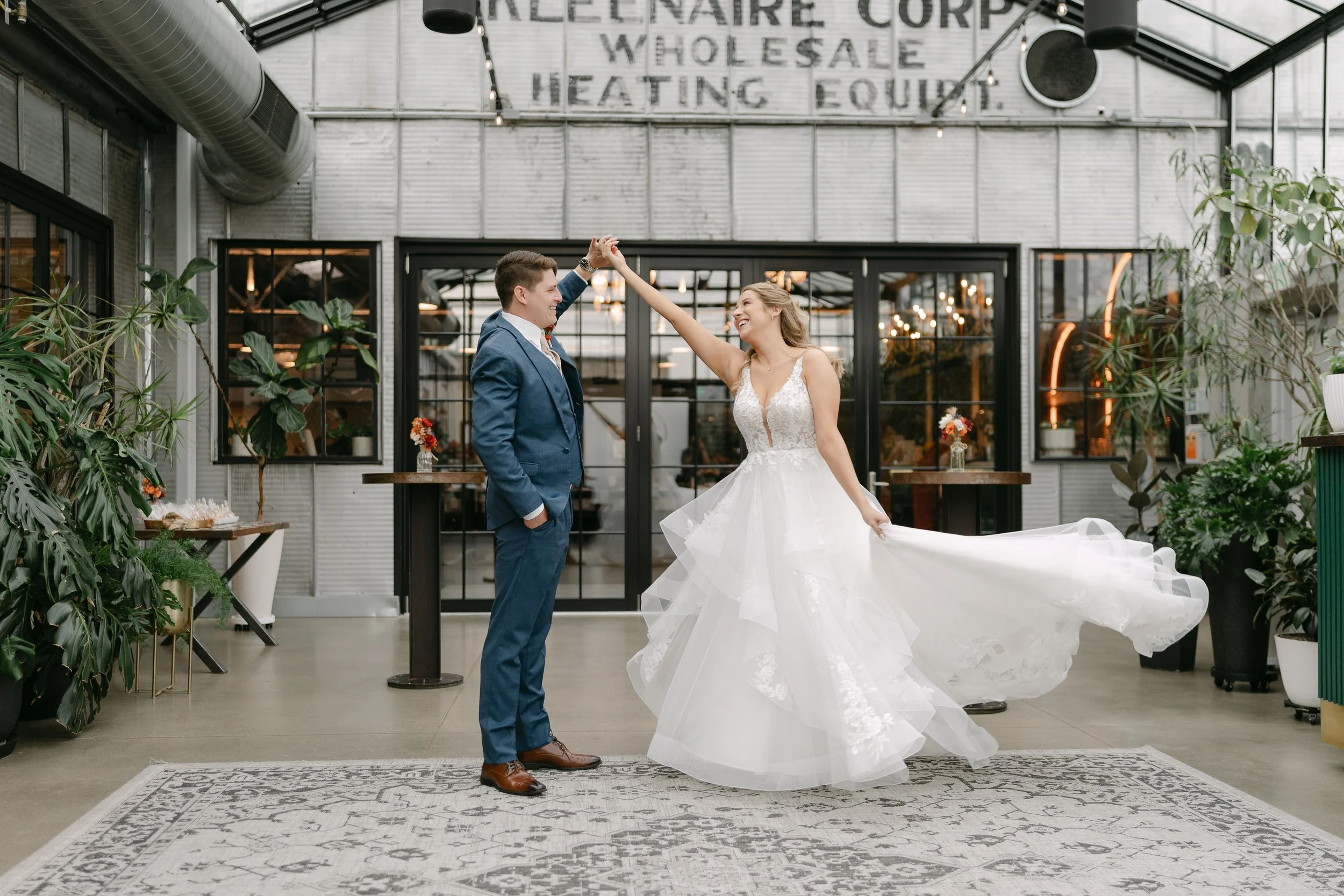 A Warm, Light-Filled Wedding at The Tinsmith in Madison, Wisconsin