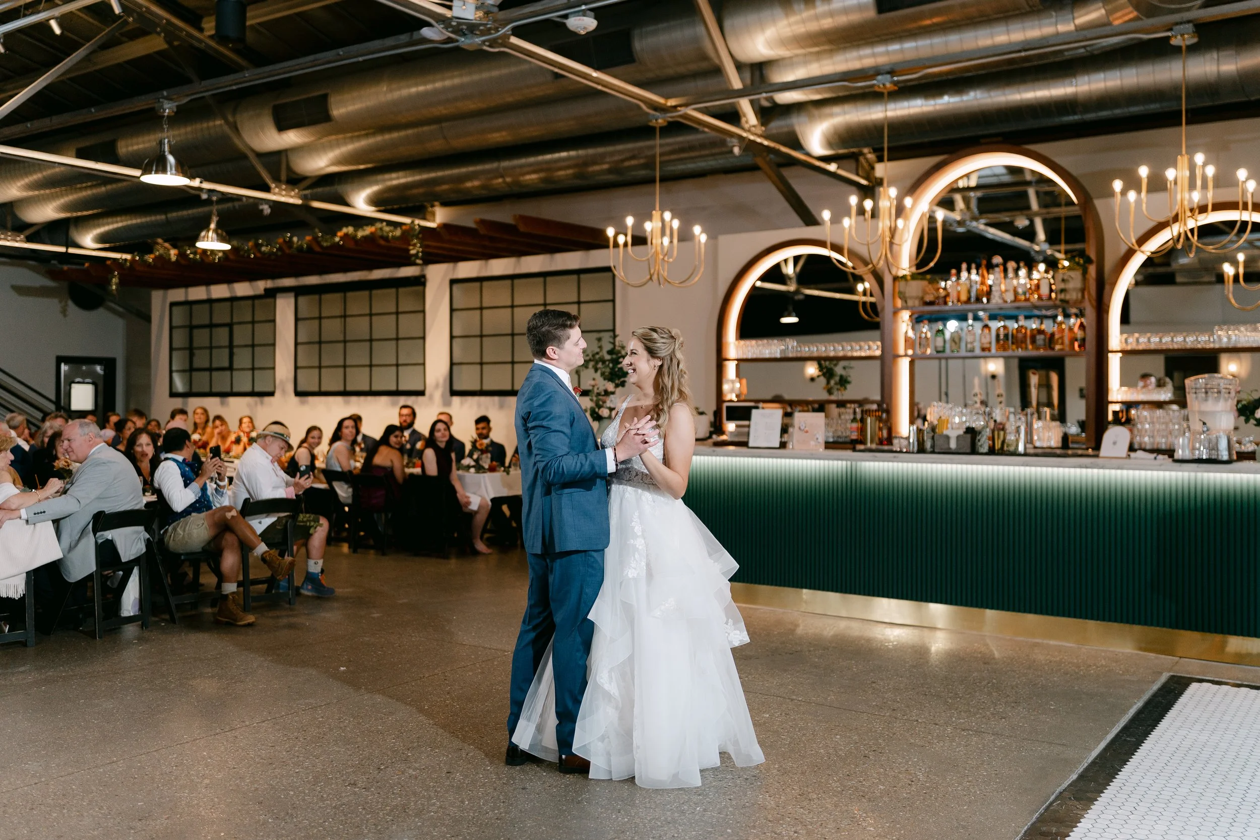 Dance floor celebration The Tinsmith Madison wedding