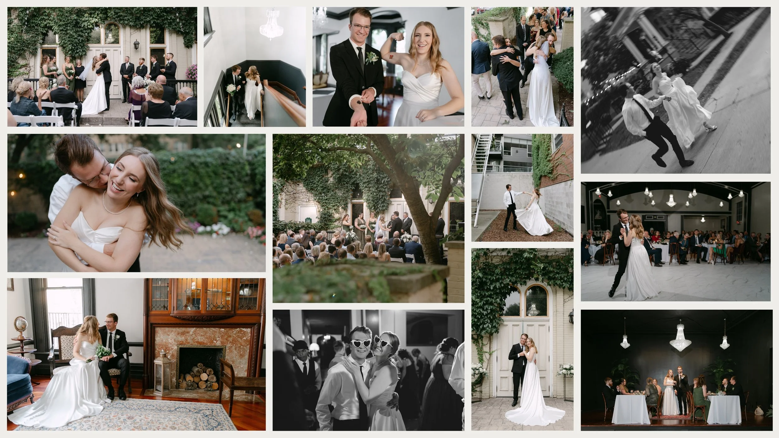 Wedding portraits at The Fitzgerald Milwaukee venue