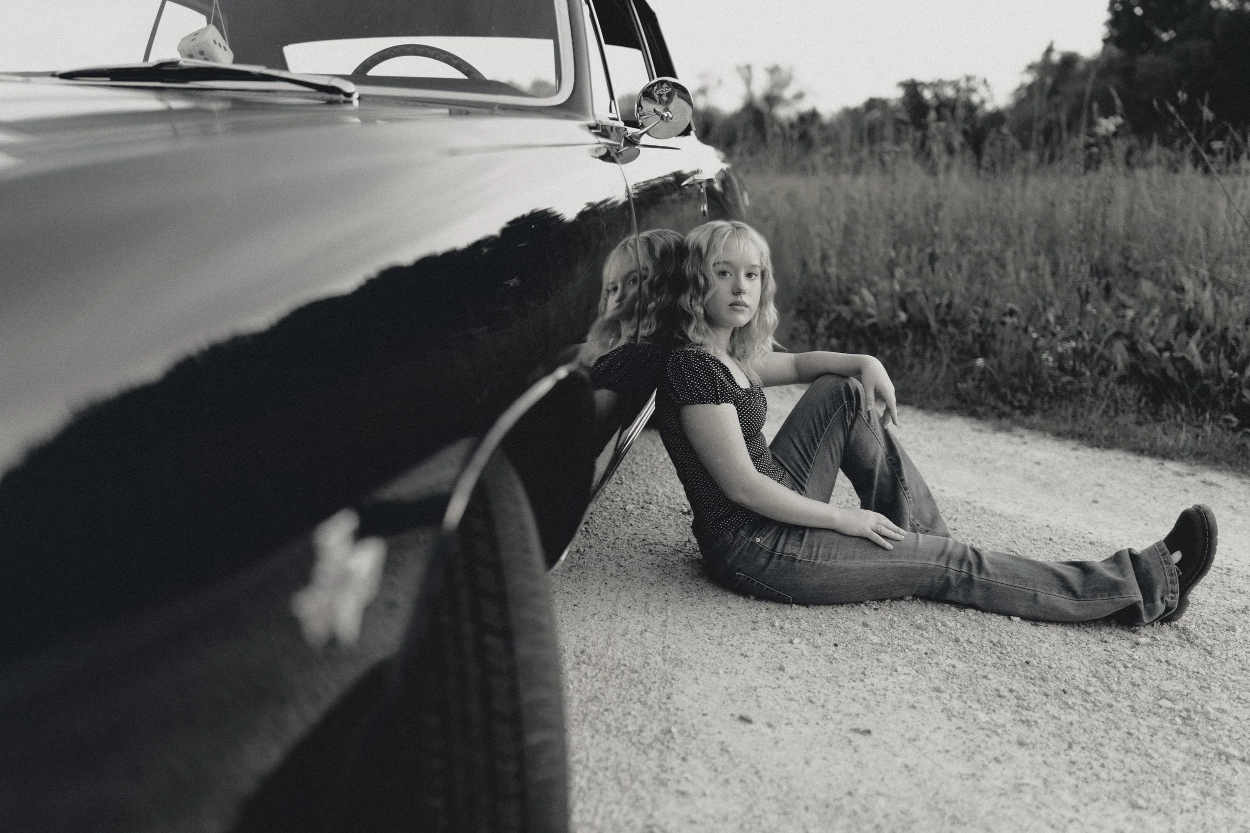 Natural light senior portrait session in West Bend, Wisconsin