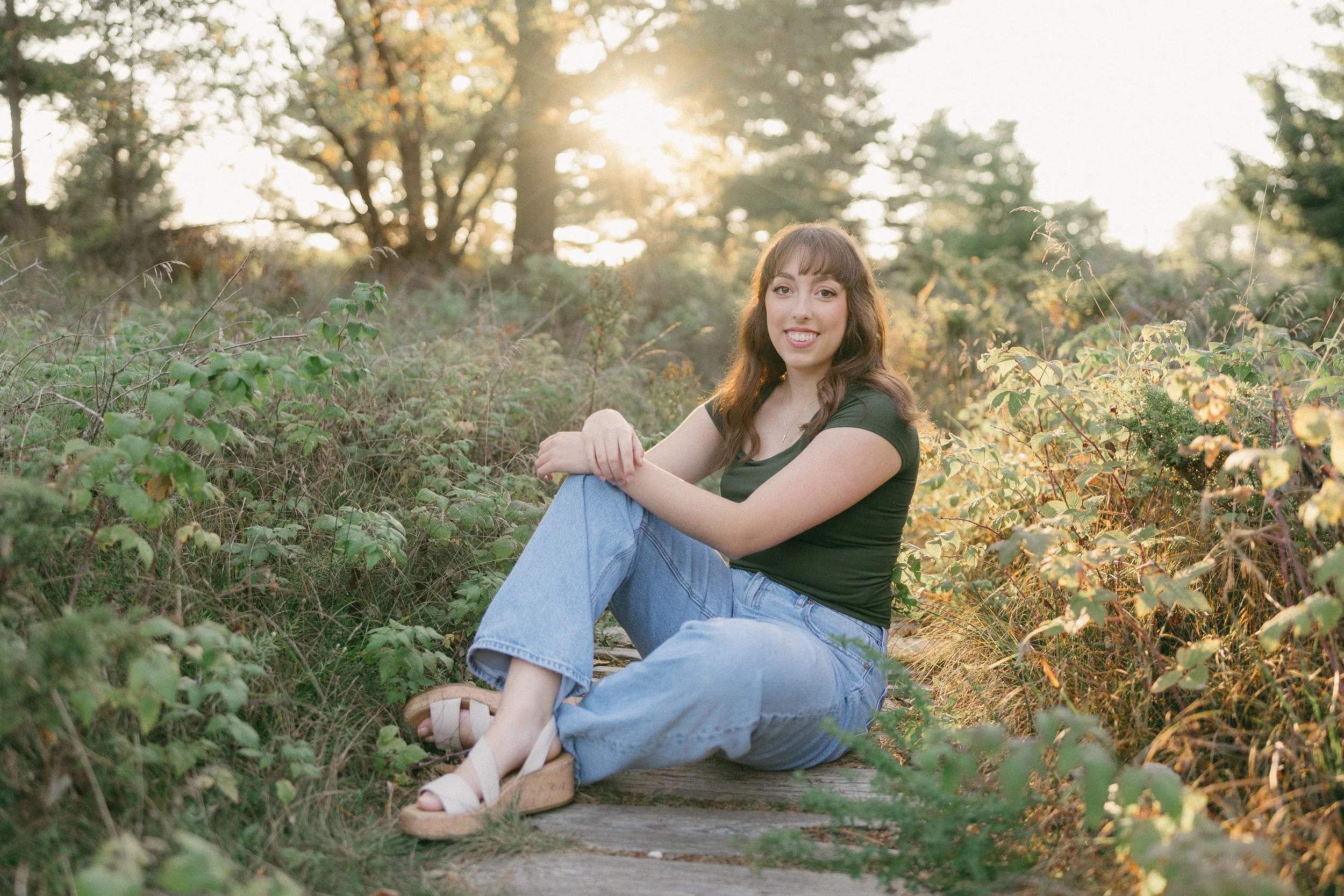 Summer senior portraits near Port Washington, Wisconsin