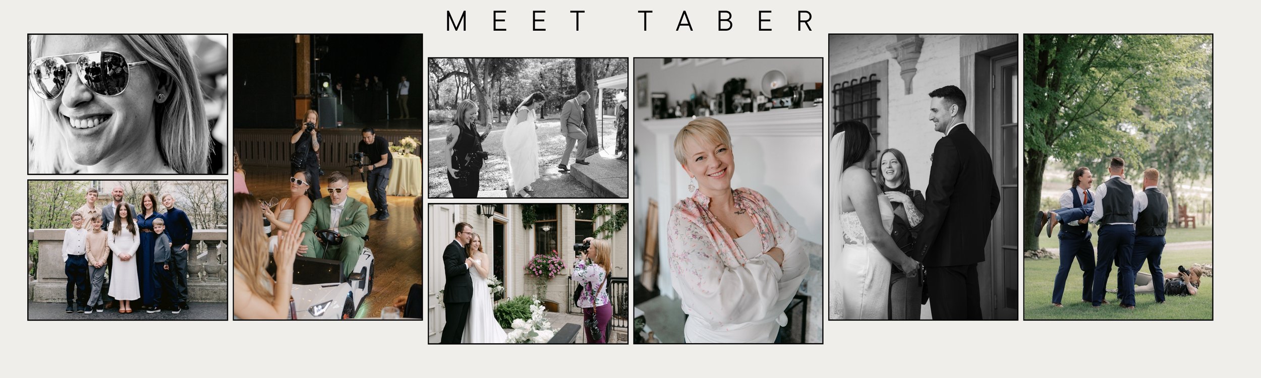 Portraits and candids of award winning Milwaukee area photographer Taber Lacie.