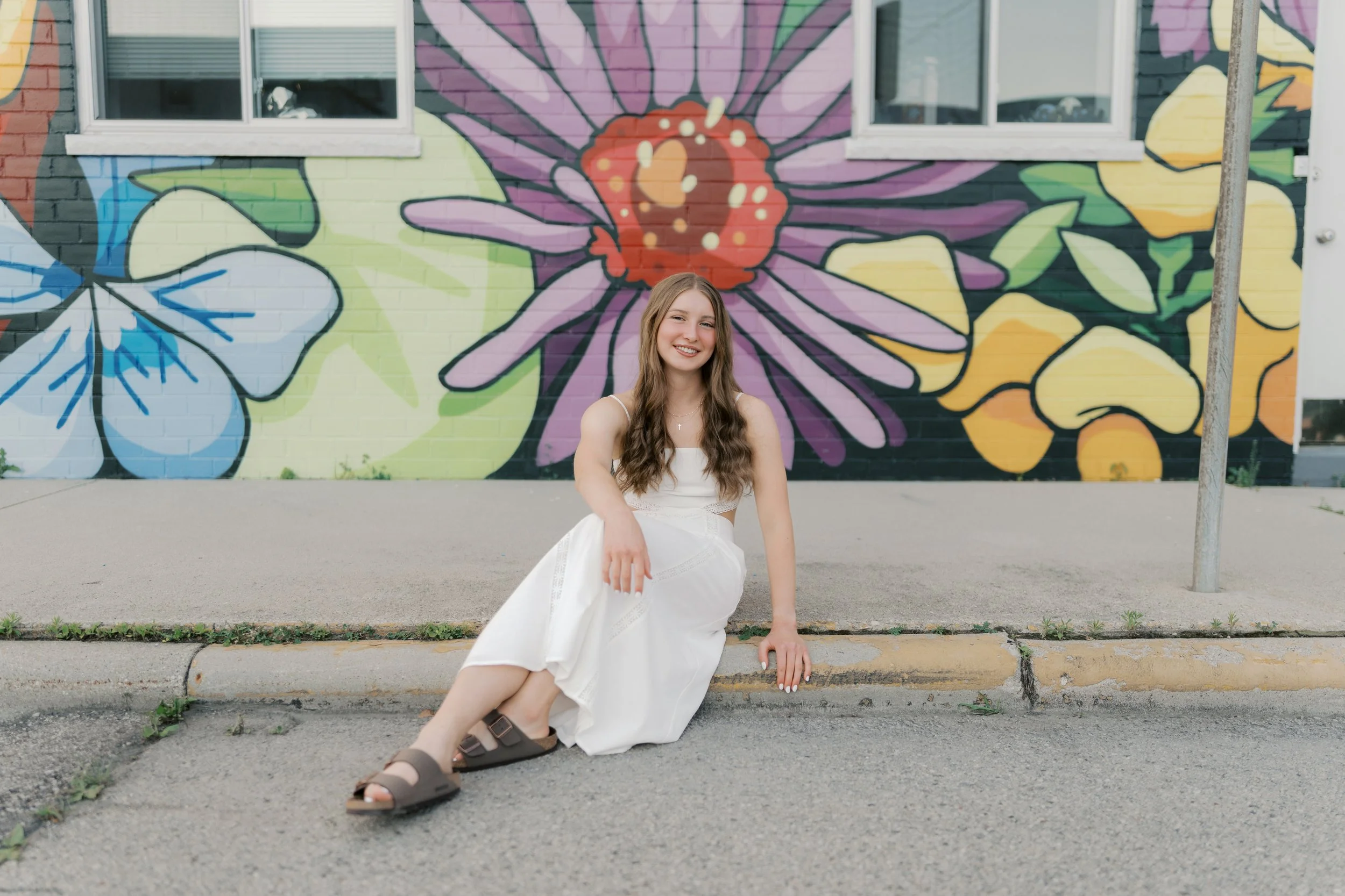 Senior portrait by West Bend Wisconsin photographer
