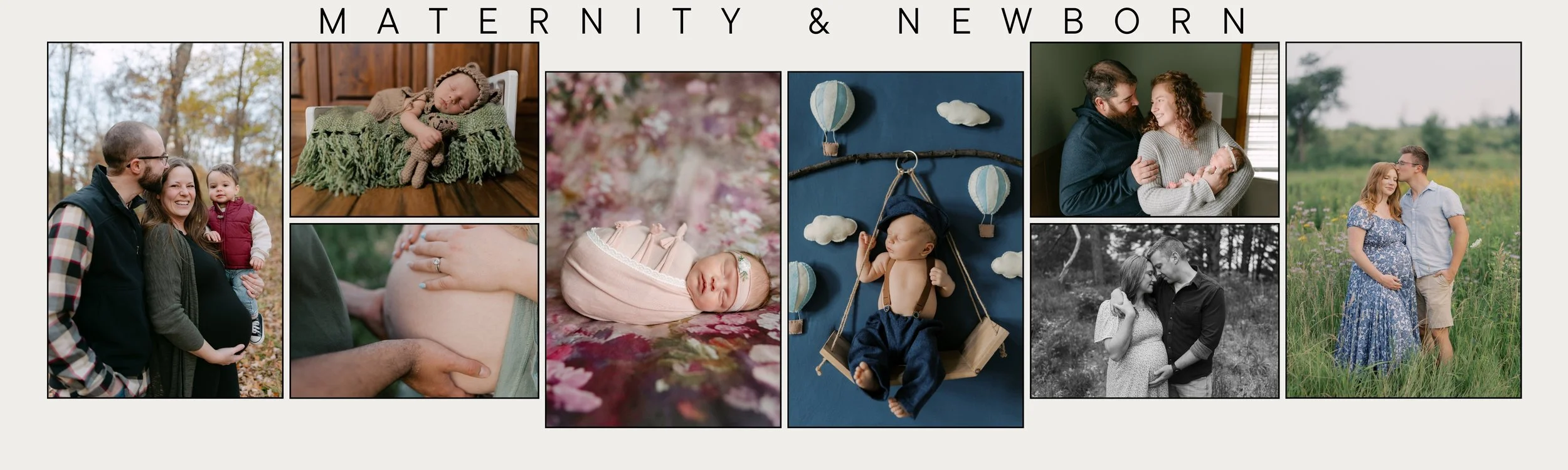 Beautiful maternity and newborn photos taken in and around West Bend, Wisconsin