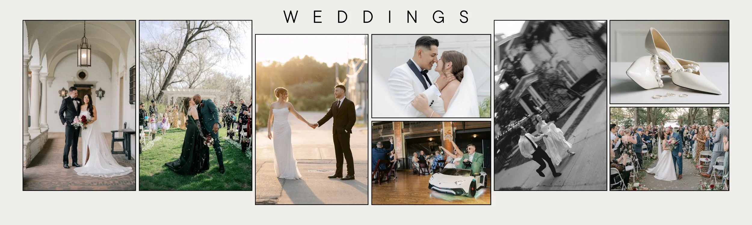 Photos of couples from various weddings in and around the Milwaukee, Wisconsin area.