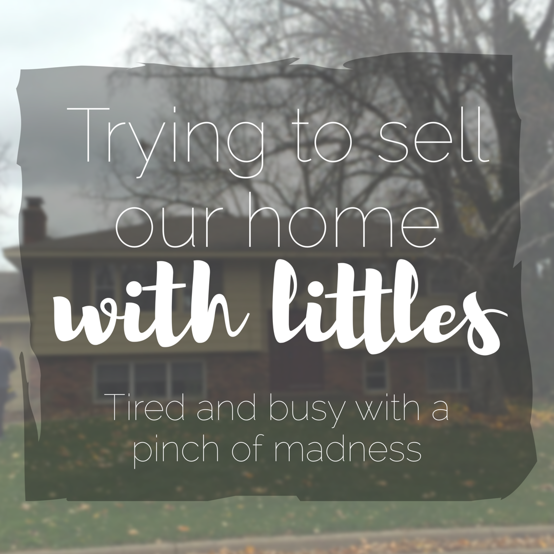 Trying to Sell Our Home With Littles: Tired & busy with a pinch of madness