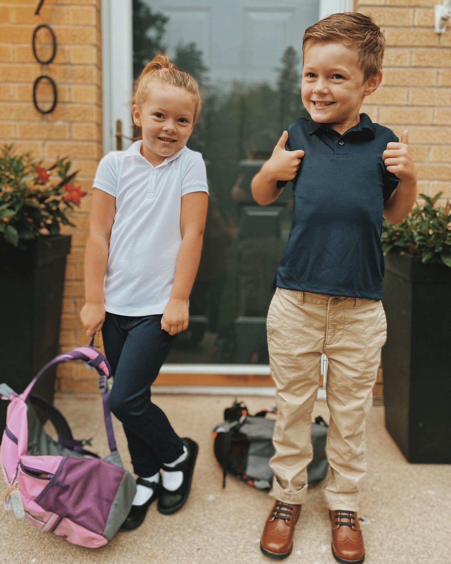 First day of being IN SCHOOL! We are all so excited. Like SO excited.