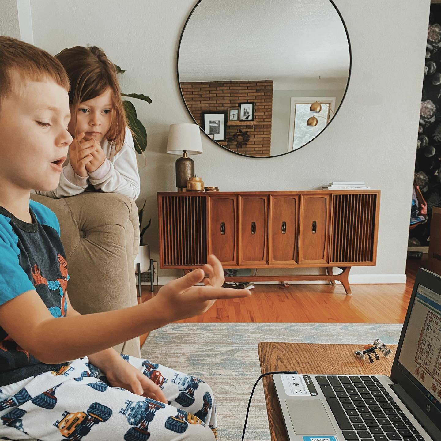 I&rsquo;m not sure who distance learning is more challenging for: teachers, moms or the kids. 

This is the face of a child who is frustrated by having to drag and drop math answers using a trackpad. I can relate, child. Those chrome book trackpads s