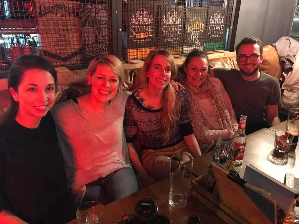 Sarah Ord, Cora Bissett, Kate Steenhauer, Lynn Shaw and me!