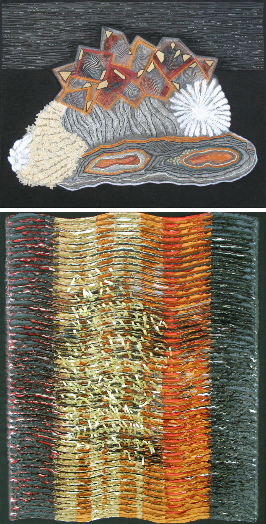 Mineral in Composition, diptych