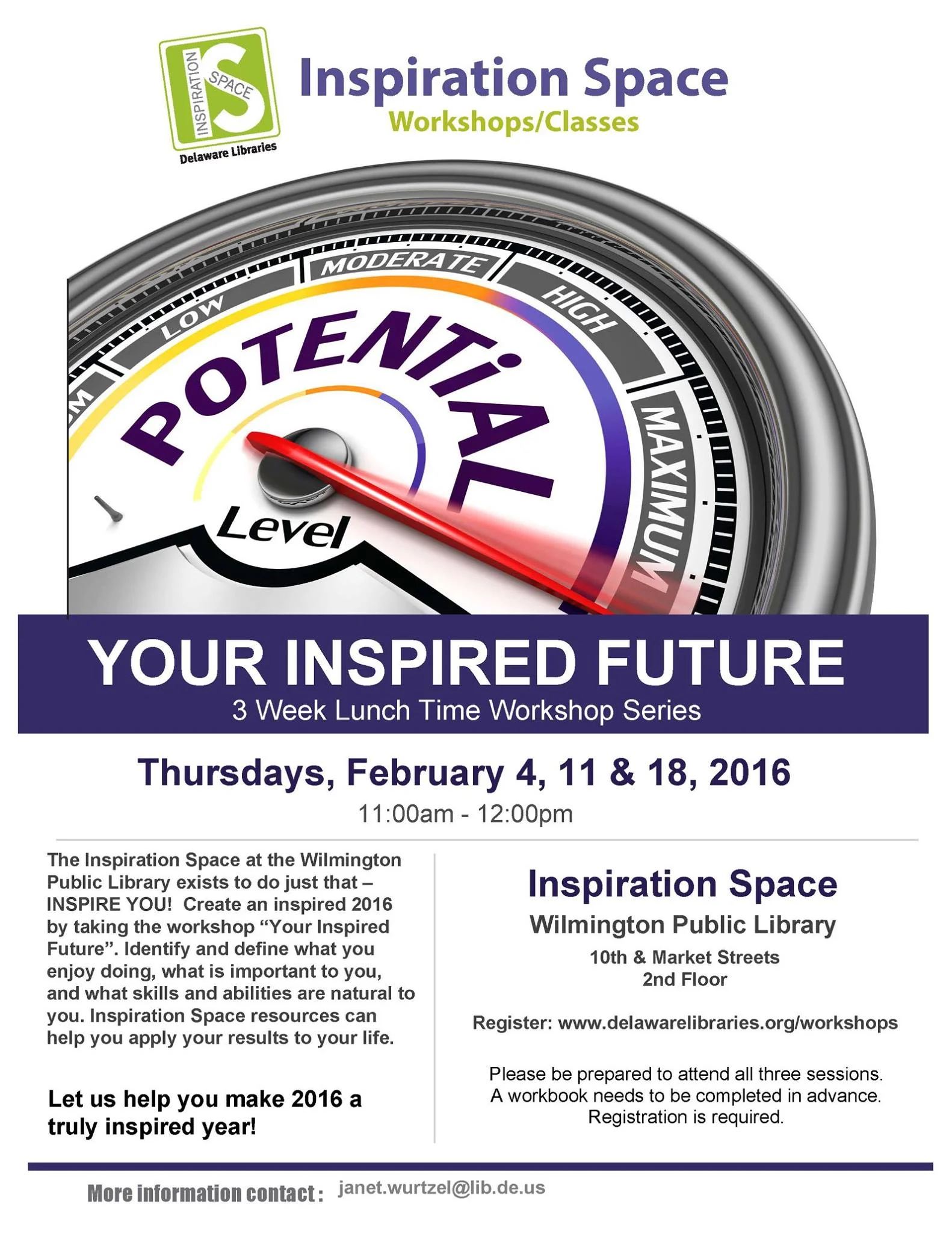 Great resources at Wilmington's Inspiration Space