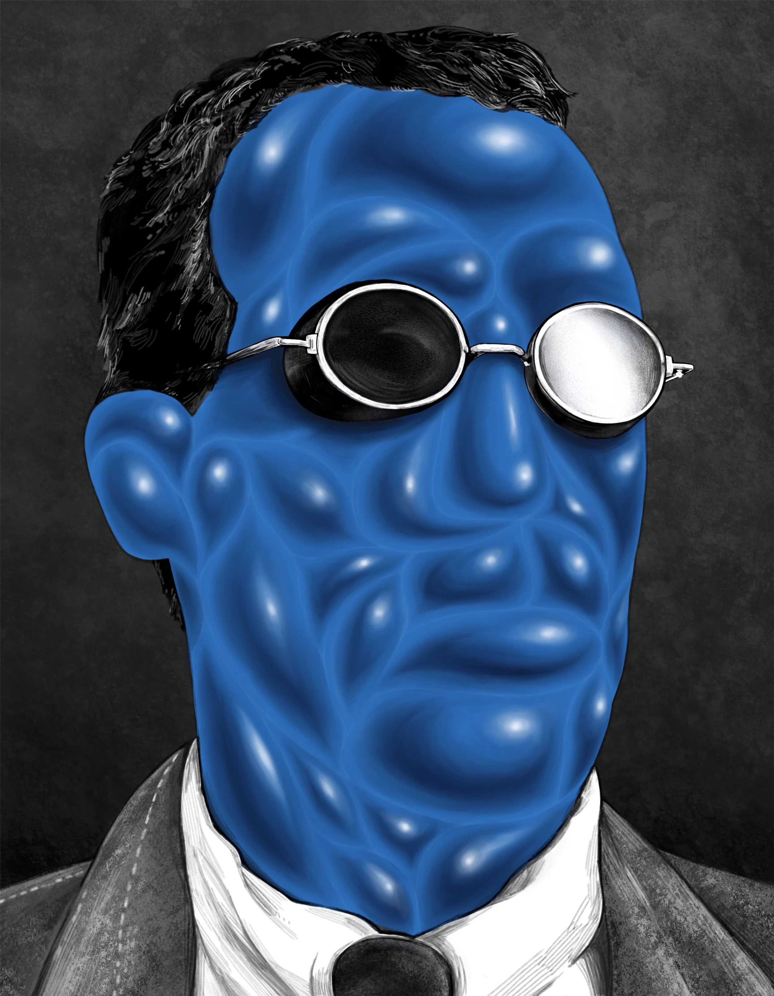 Blue man