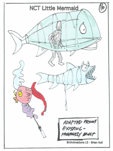 Whale Puppet Illustration