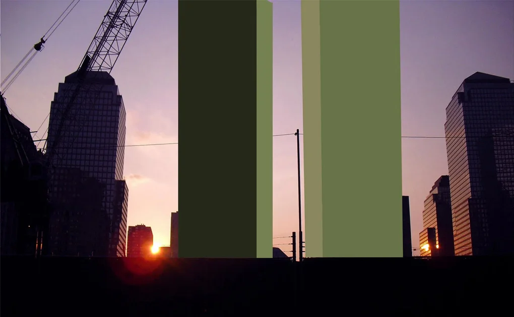 Double Negative, 4-color silkscreen on Archival Photograph, 20”x30”, 2009