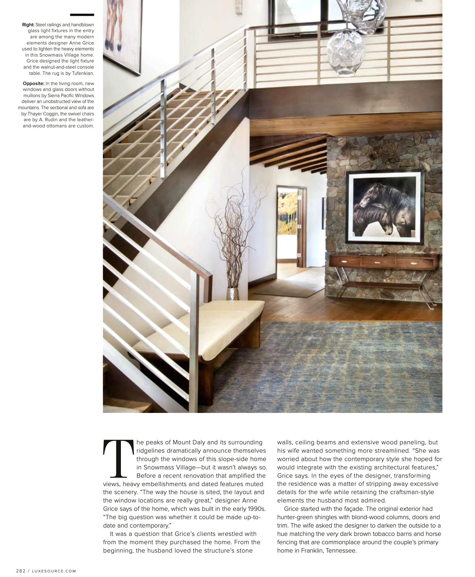 Snowmass House Luxe Design + Interiors Gold List 2019 Seeking Solace II 42” X 42” on Hahnemuhle Fine Art Rag Anne Grice Interiors
