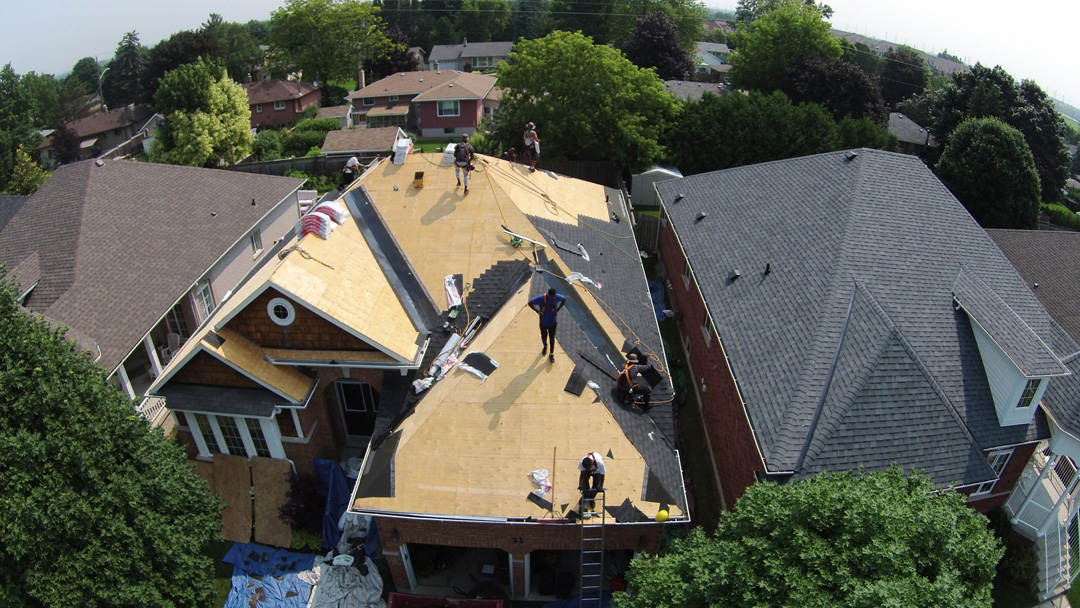 During Roof Installation 