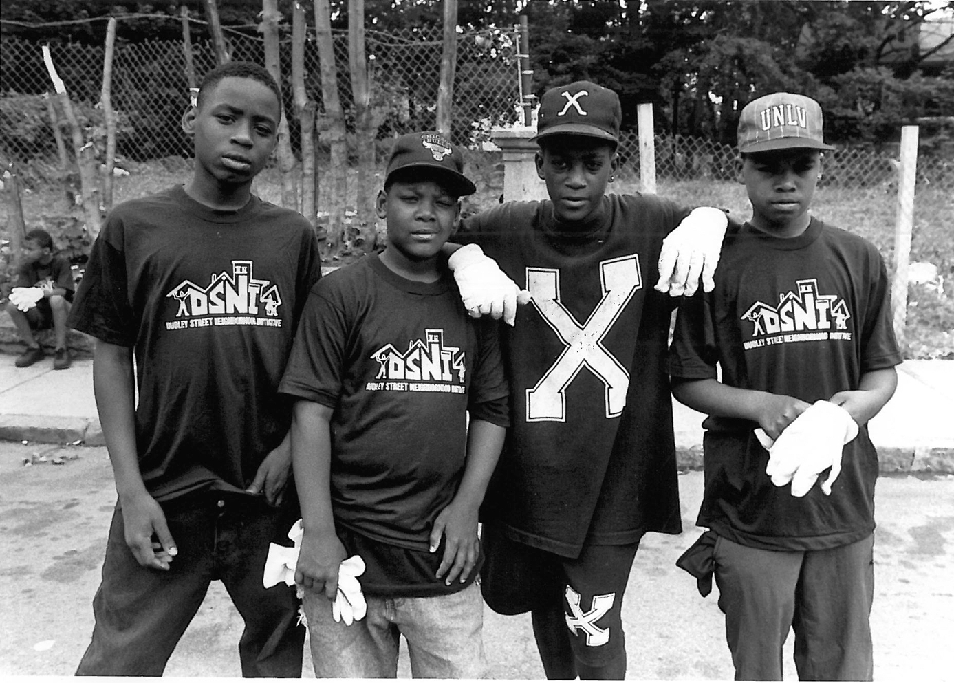 DSNI Youth at one of the organizations earliest neighborhood cleanups 