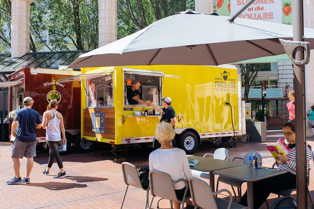 Our Pioneer Courthouse Square location is in the heart of downtown Portland. It’s the best place for a grab-and-go breakfast or lunch.