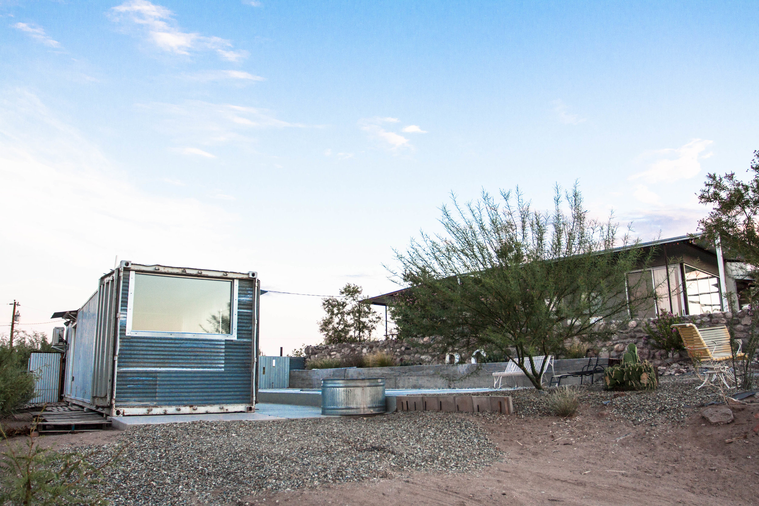 Sand Dunes and Storage Container Rooms