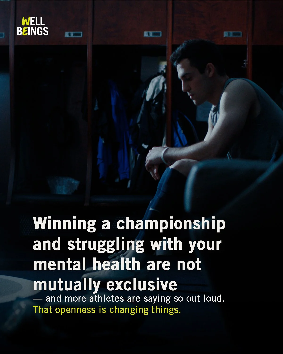 Mental Health Awareness Month. Carousel built from Out of the Dark screengrabs, promoting the mental health film during the observance month.