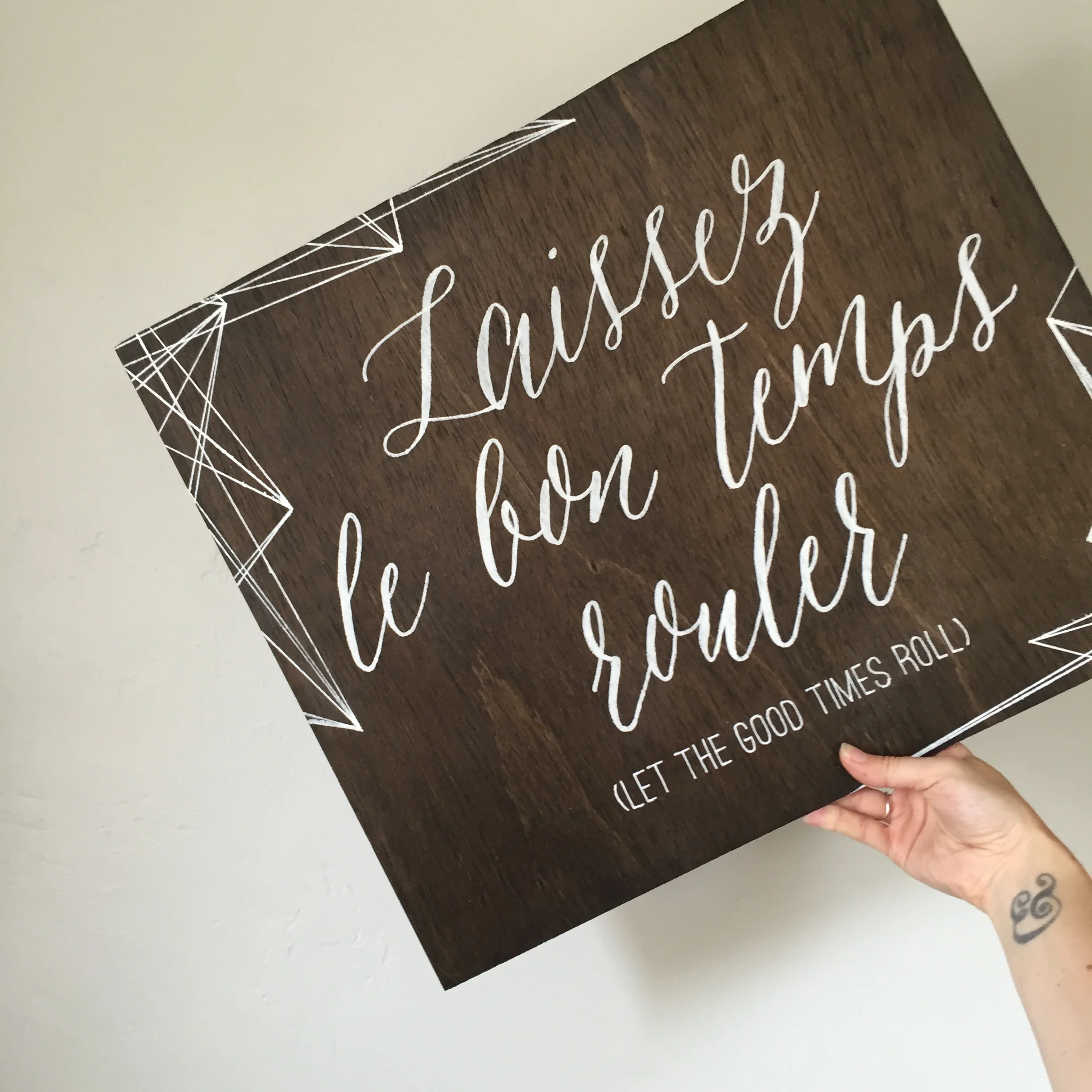 Wood Quote Sign by Bowerbird Atelier