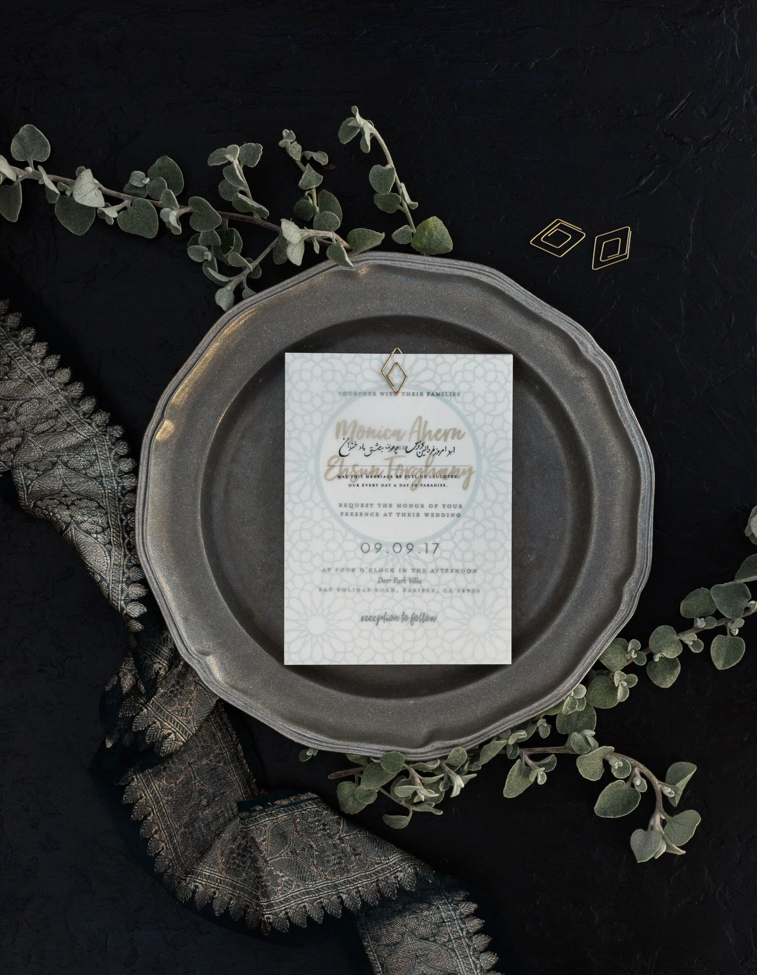 Custom Invitation by Bowerbird Atelier