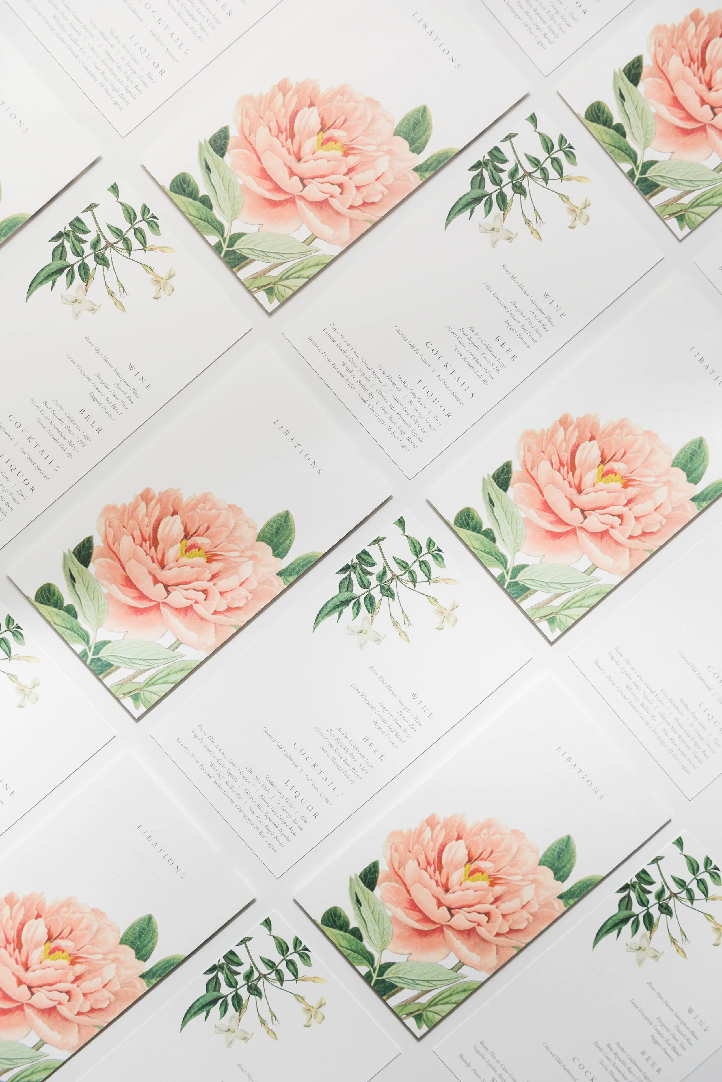 Cocktail Menu by Bowerbird Atelier | Photo by 43rd Ave Photography