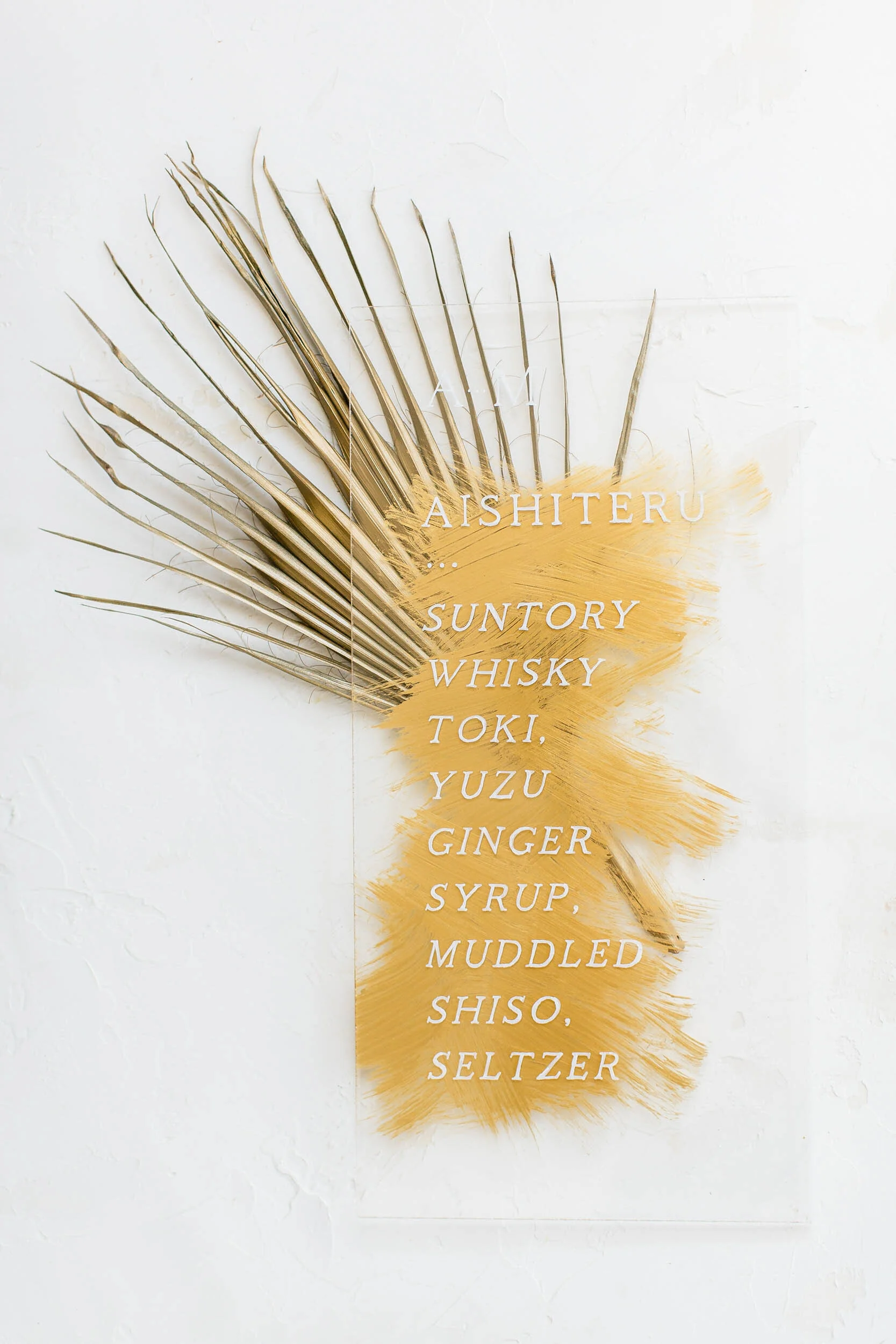 Bar Menu Signage by Bowerbird Atelier | Photo by Cheers Babe Photography
