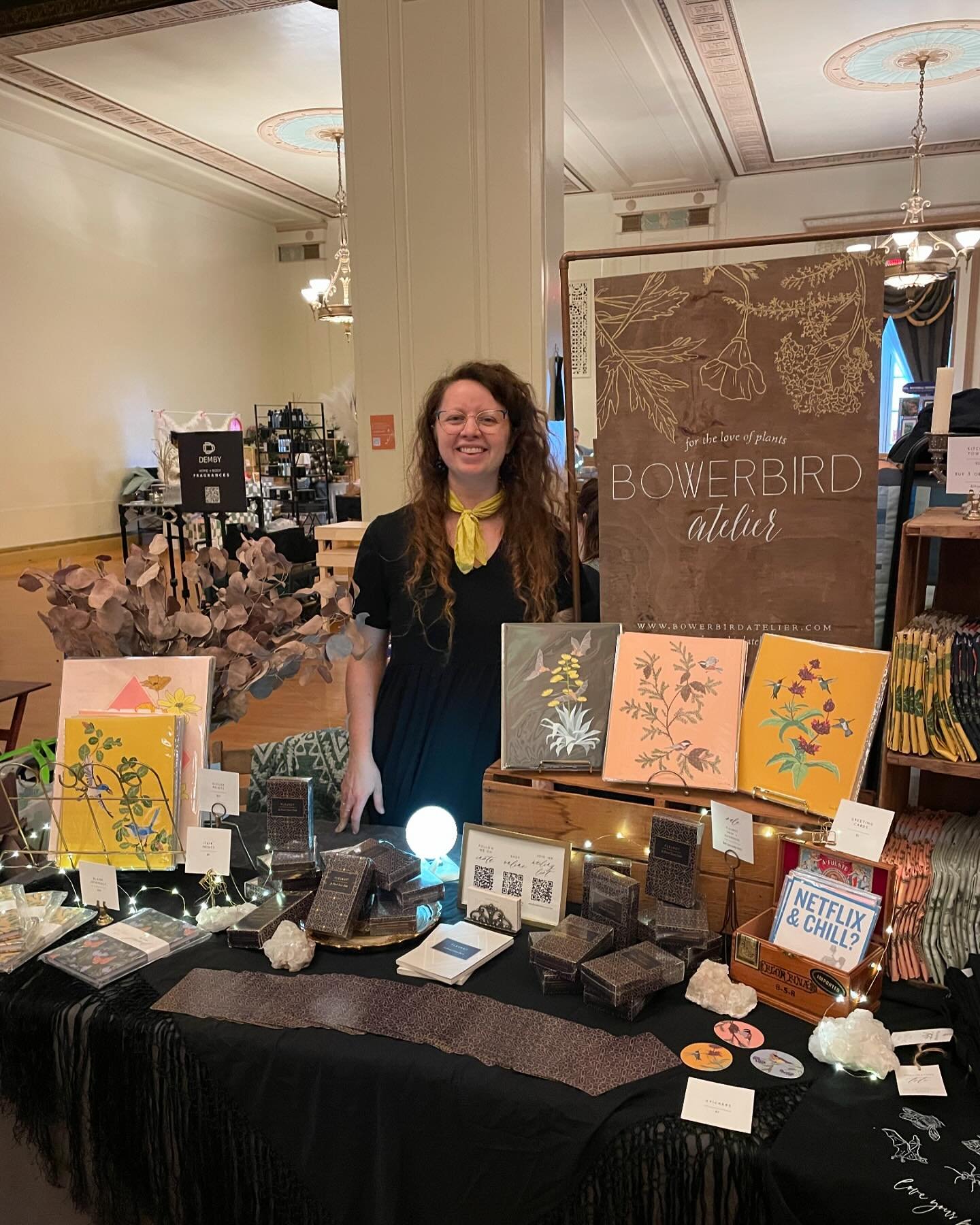 All set up @girlgangcraft today from 10-4 at the Oakland Scottish Rite center near Lake Merritt! Come say hey and shop lots of amazing femme vendors! ✨
.
.
.

#womeninbusiness&nbsp;#smallbusinessowners&nbsp;#ohwowyes&nbsp;#petitejoys&nbsp;#creativemi