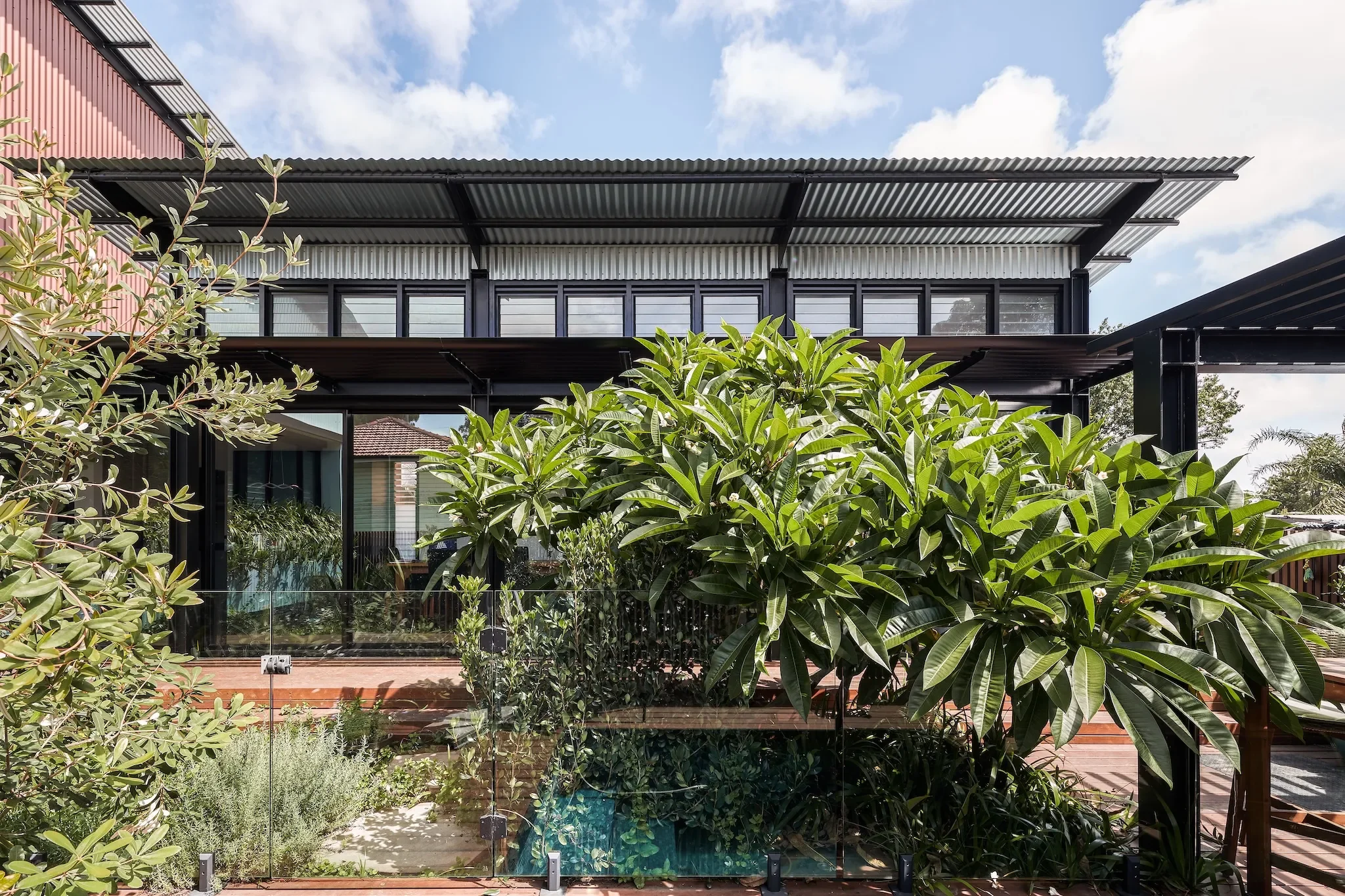 Bush-style duplex home in Sydney