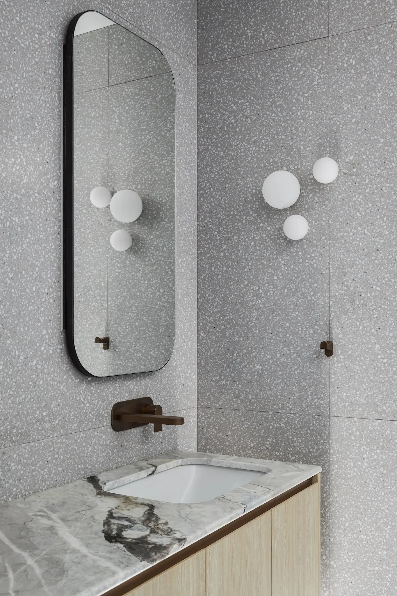 Bathroom detail in heritage home renovation