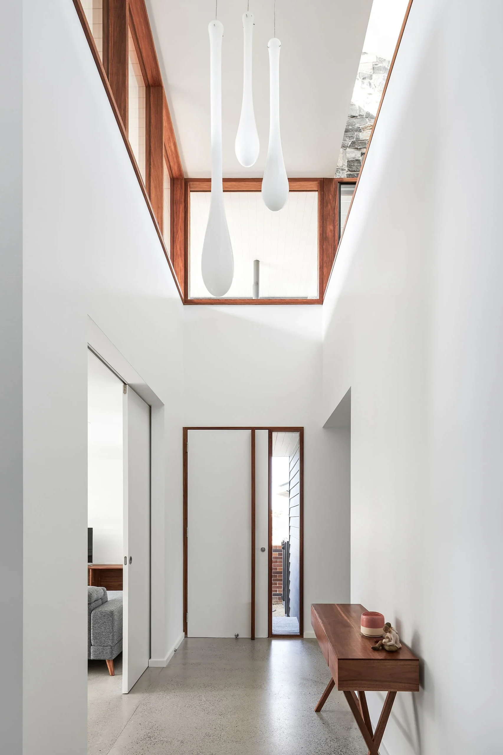 Hallway with natural light and ventilation